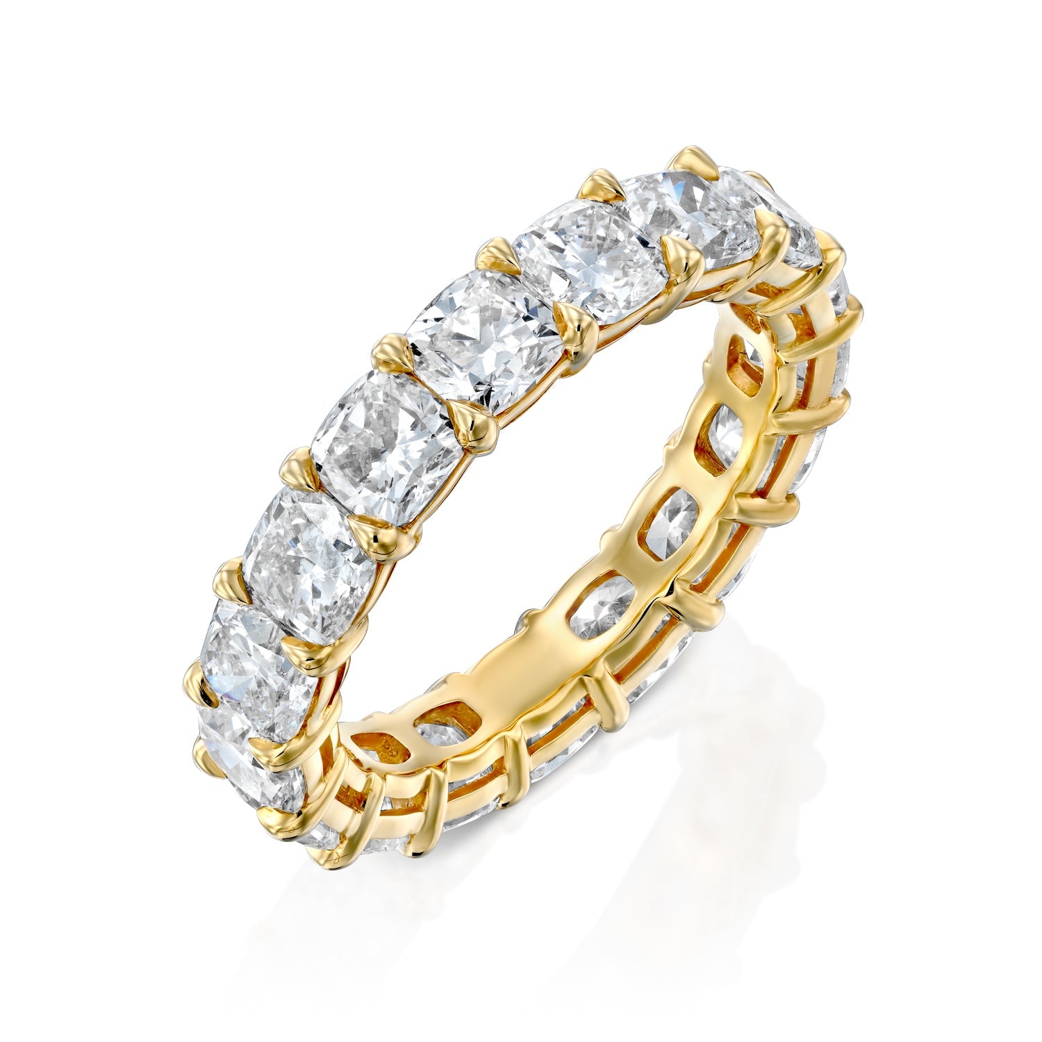 5ct Thereza Round Cut Moissanite Ring - Gold