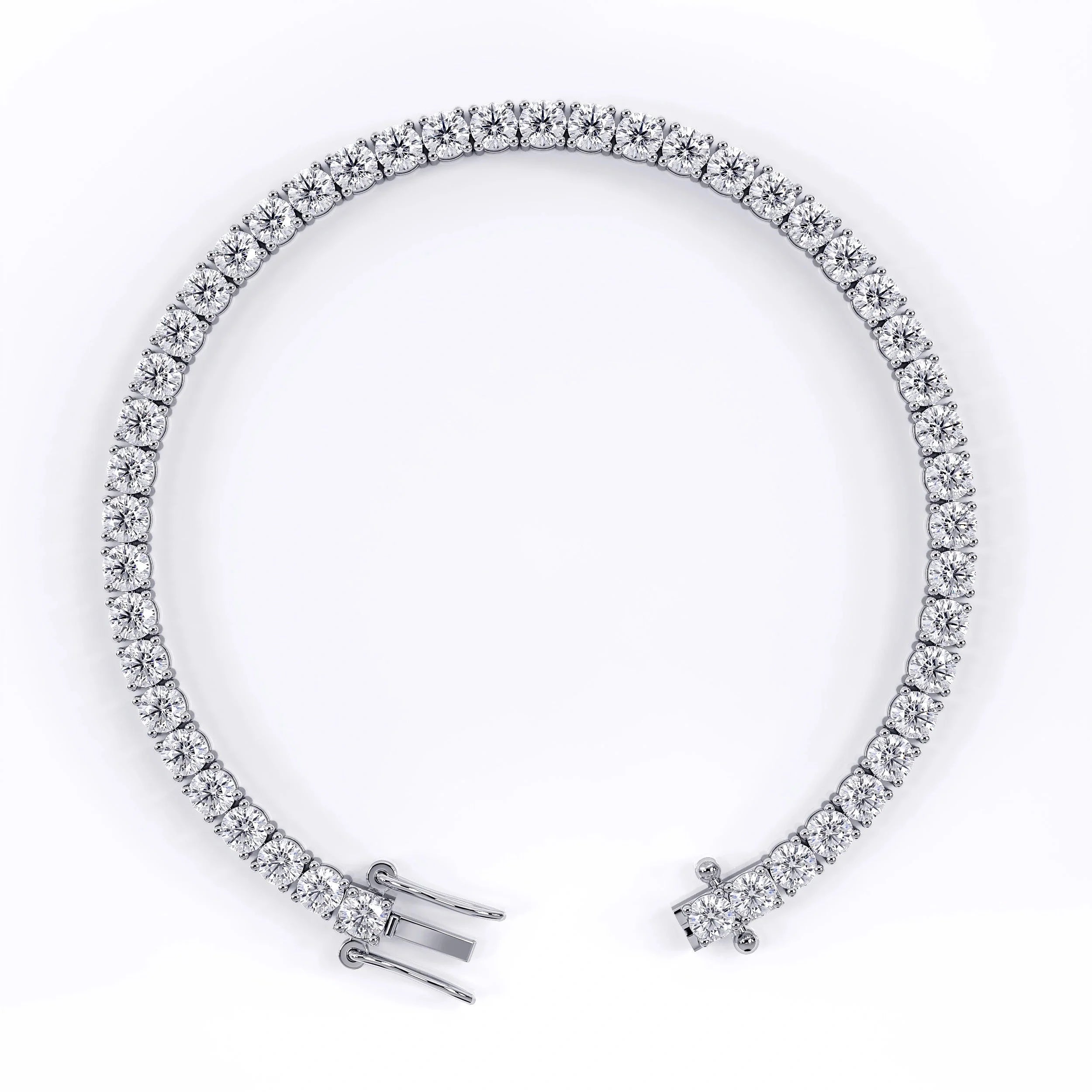 Diamond Tennis Bracelet for Women - 3mm (925 Sterling Silver) - La Stella Jewels