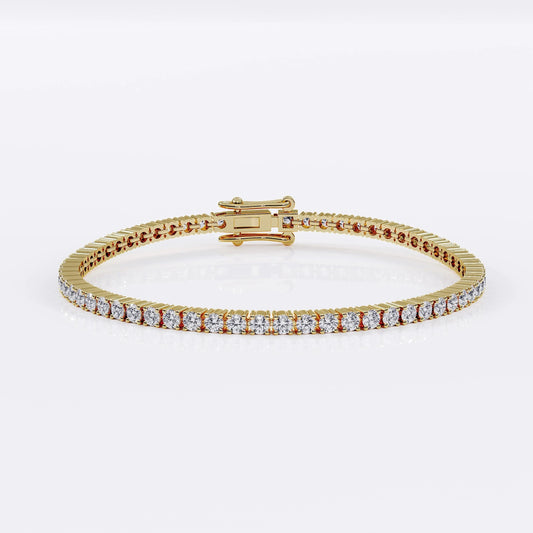 Diamond Tennis Bracelet for Women - 2mm (925 Sterling Silver) La Stella Jewels