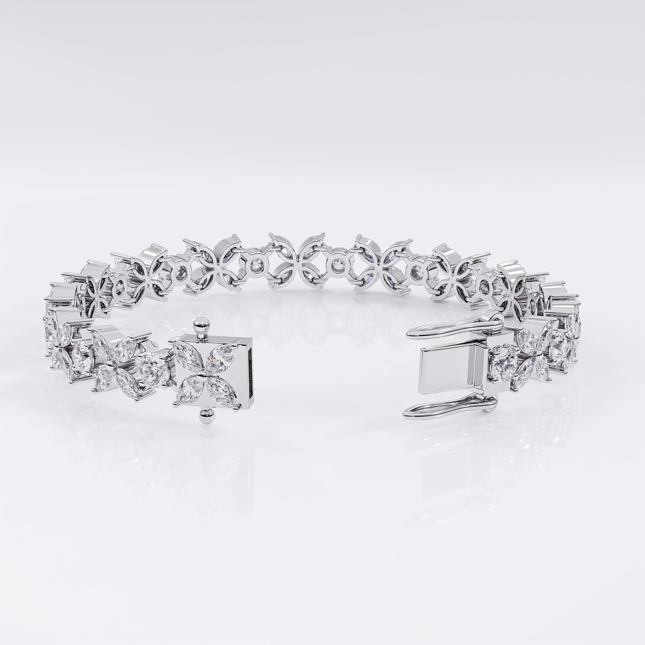 Diamond_Flower_bracelet La Stella Jewels