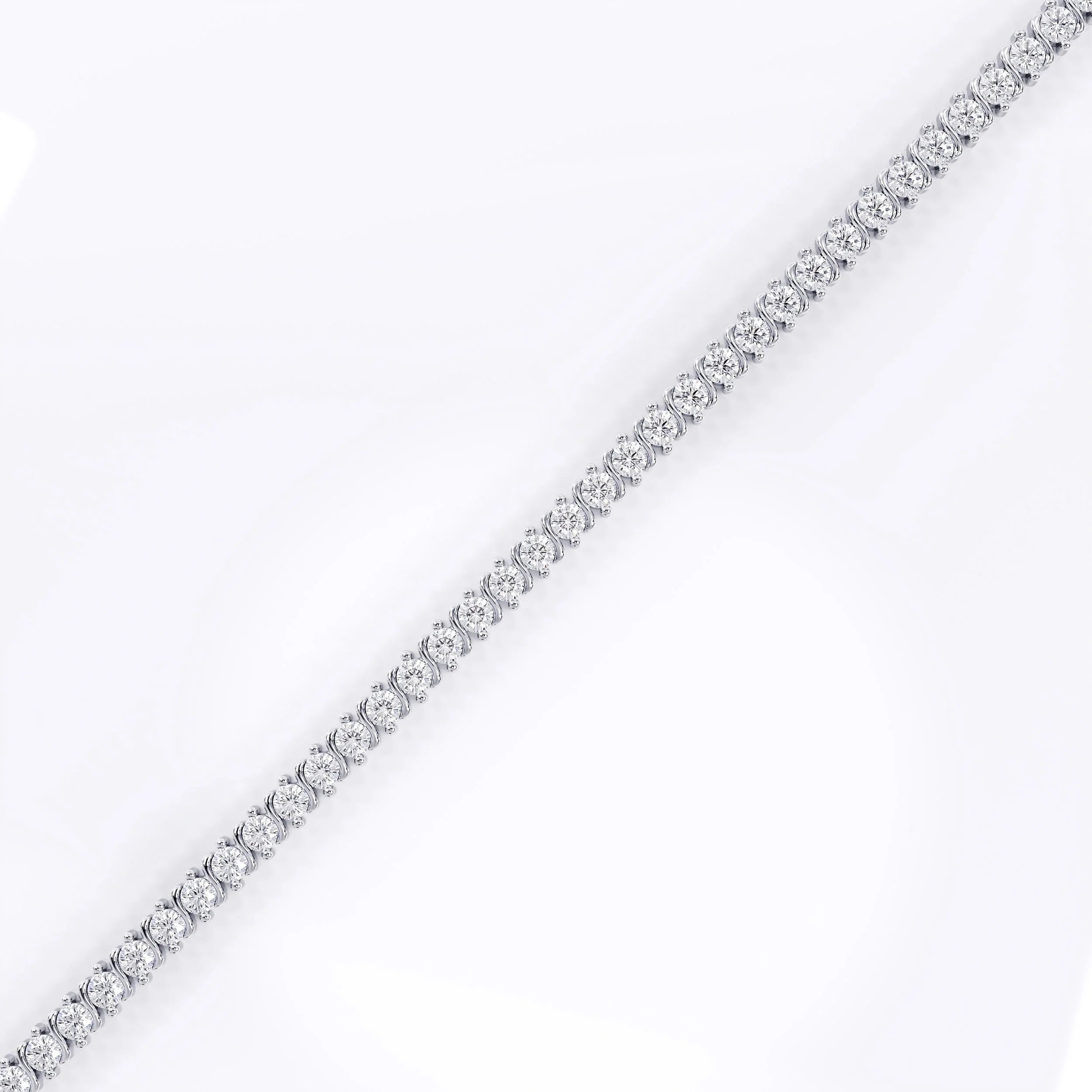 Diamonds_Tennis_bracelet_for_women_in_silver (925 Sterling Silver) La Stella Jewels
