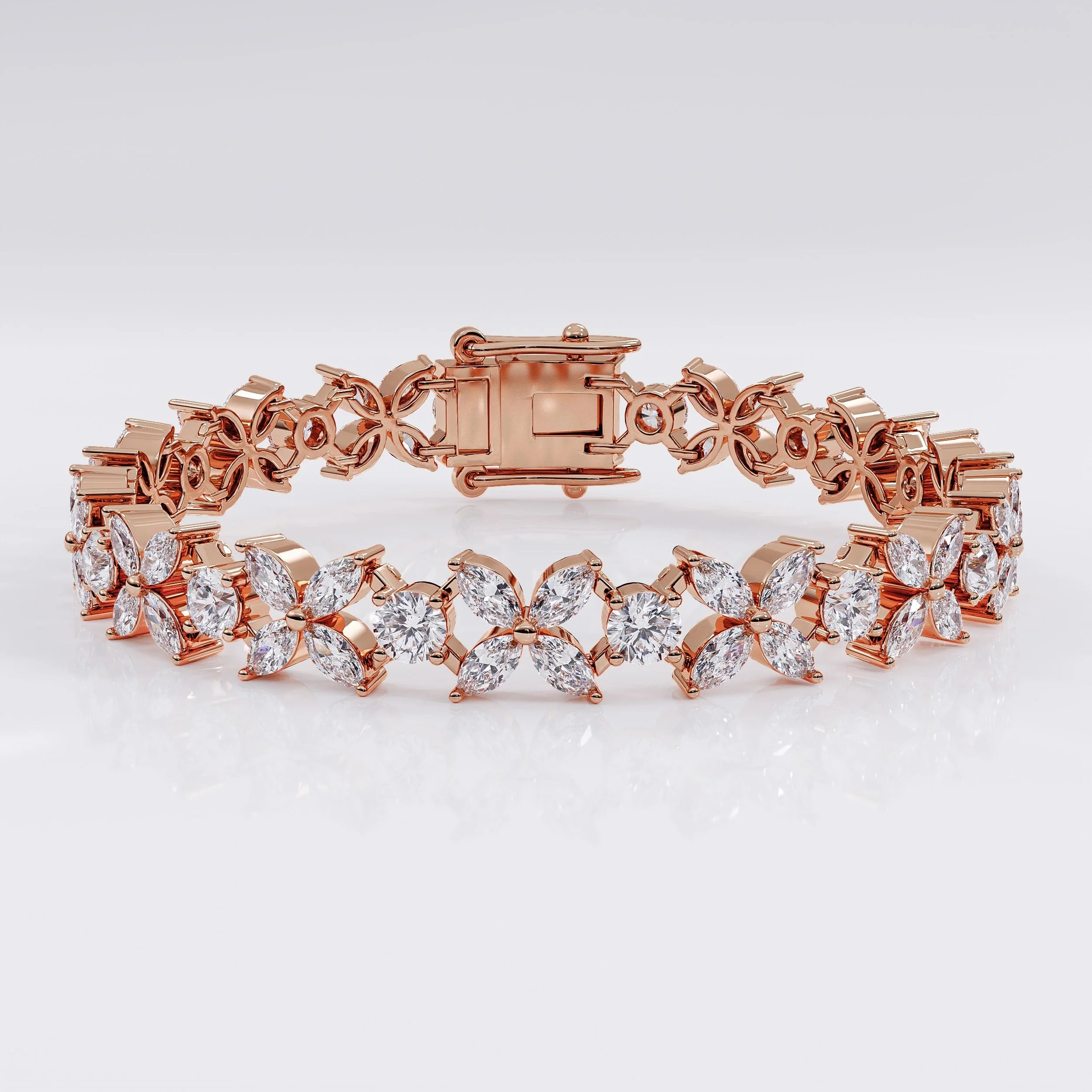 Flower_tennis_bracelet La Stella Jewels