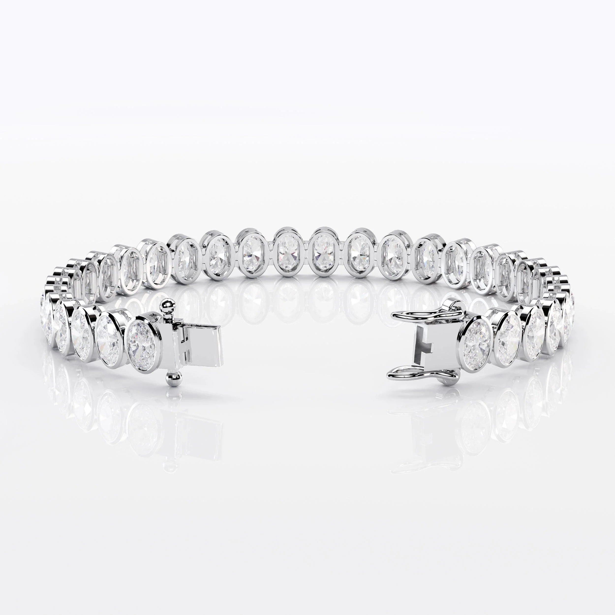 Oval Cut Diamond Tennis Bracelet For Women La Stella Jewels