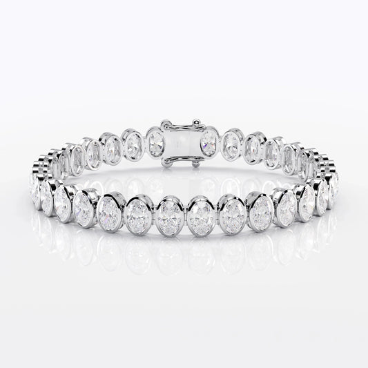 Oval Cut Diamond Tennis Bracelet For Women La Stella Jewels