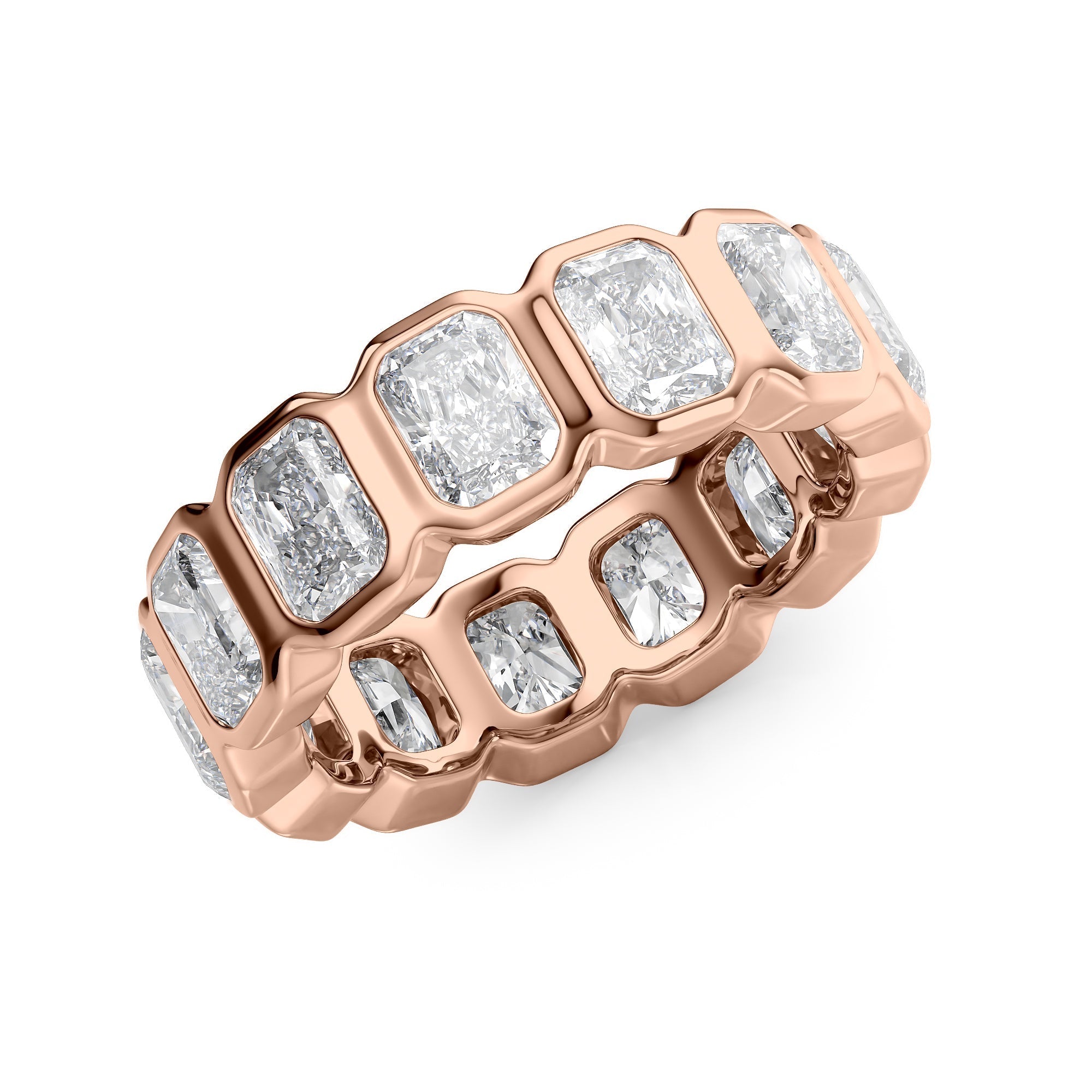 5ct Vida Round Cut Moissanite Ring - Rose Gold