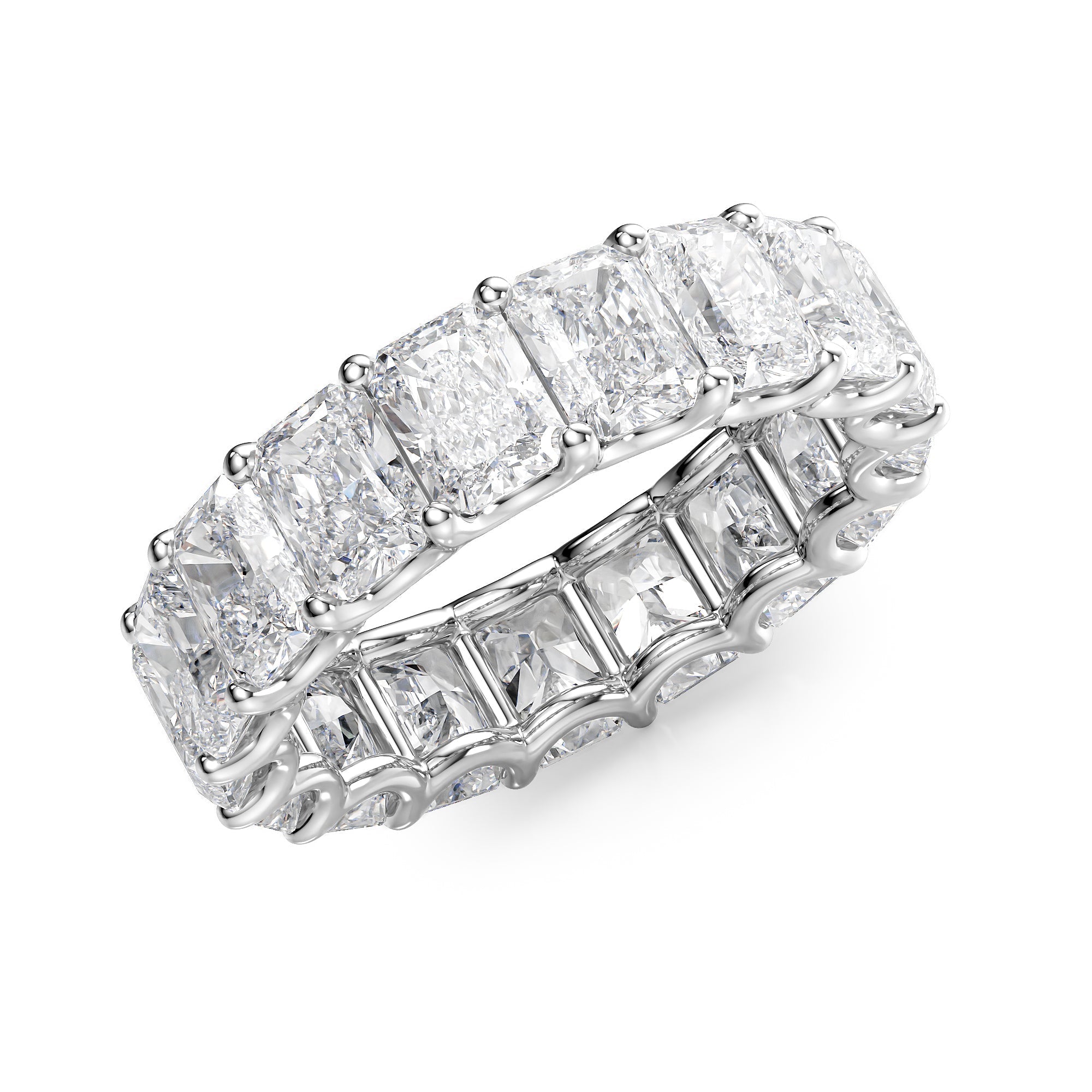7ct Drusilla Round Cut Moissanite Ring - Silver