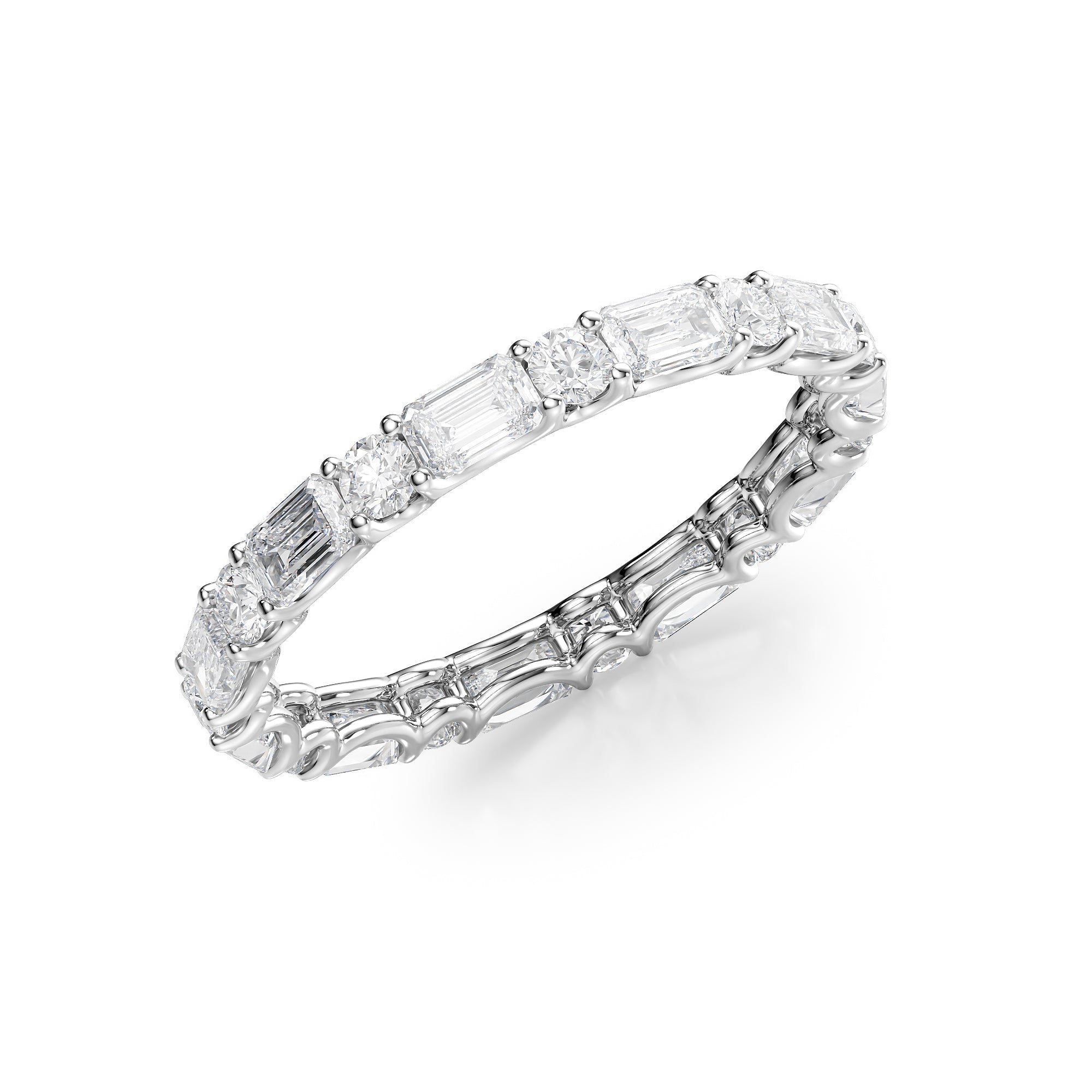 2ct Ramara Round Cut Moissanite Ring - Silver