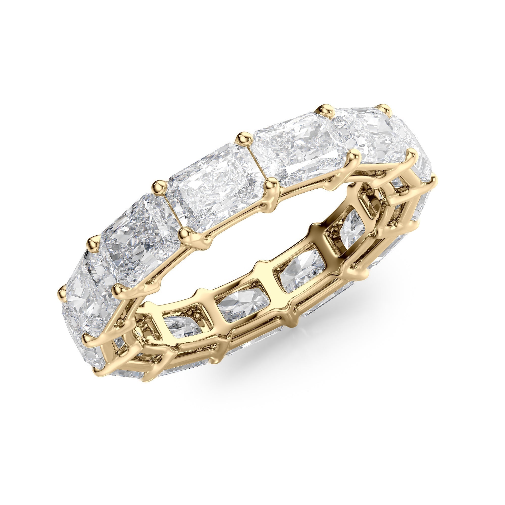 5ct Livinda Radiant Cut Moissanite Ring - Gold