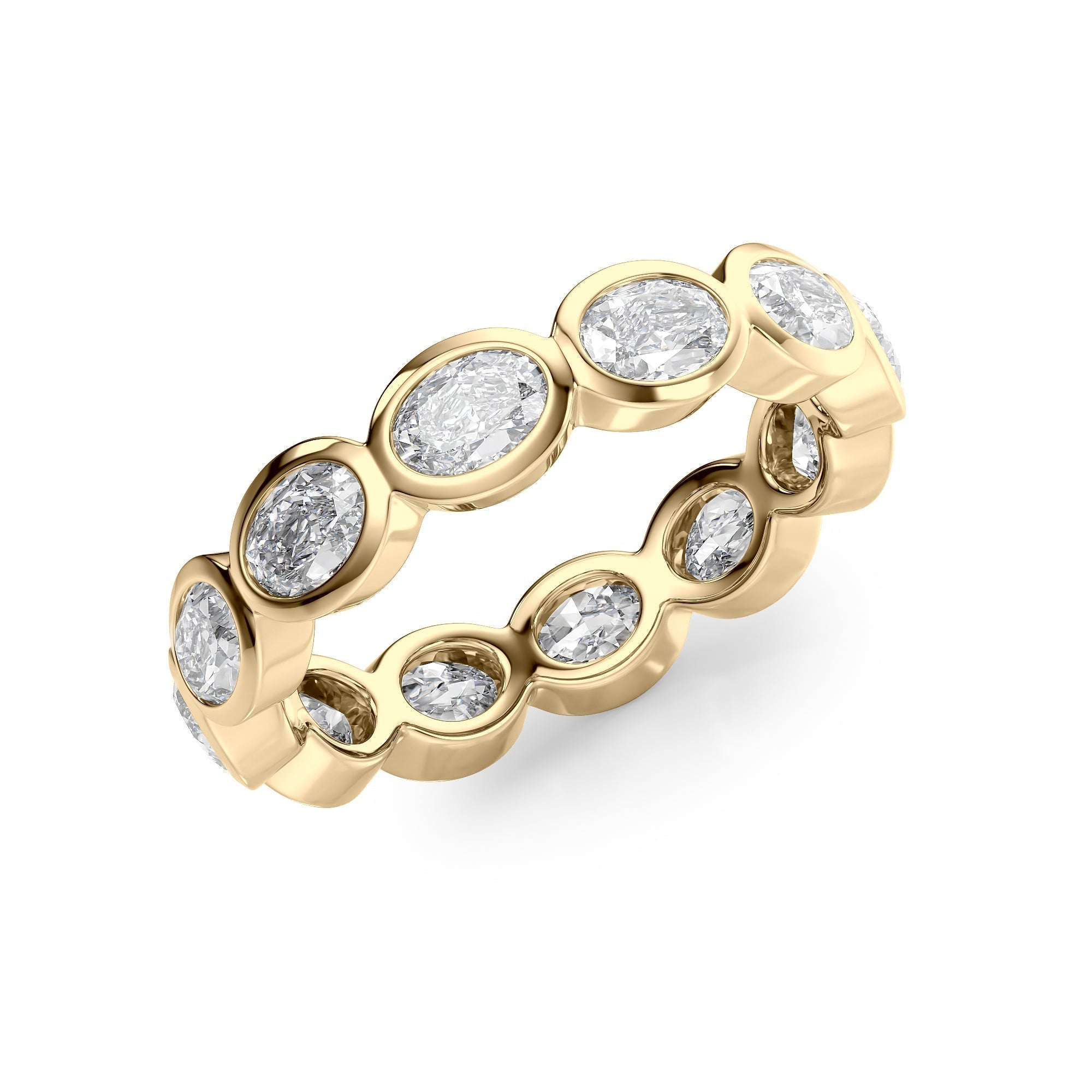 2.4ct Carandis Oval Cut Moissanite Ring - Gold