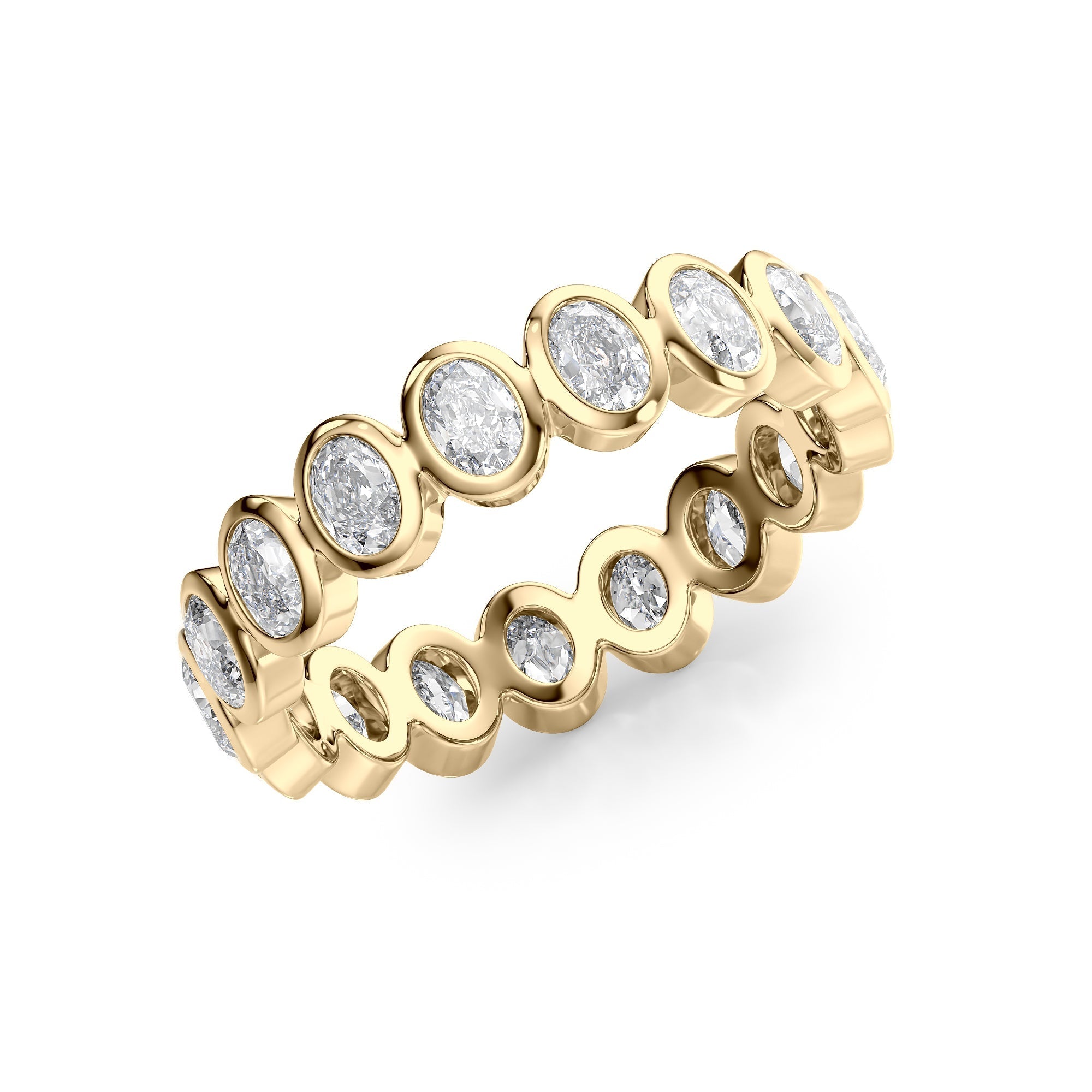 1.7ct Tamira Oval Cut Moissanite Ring - Gold