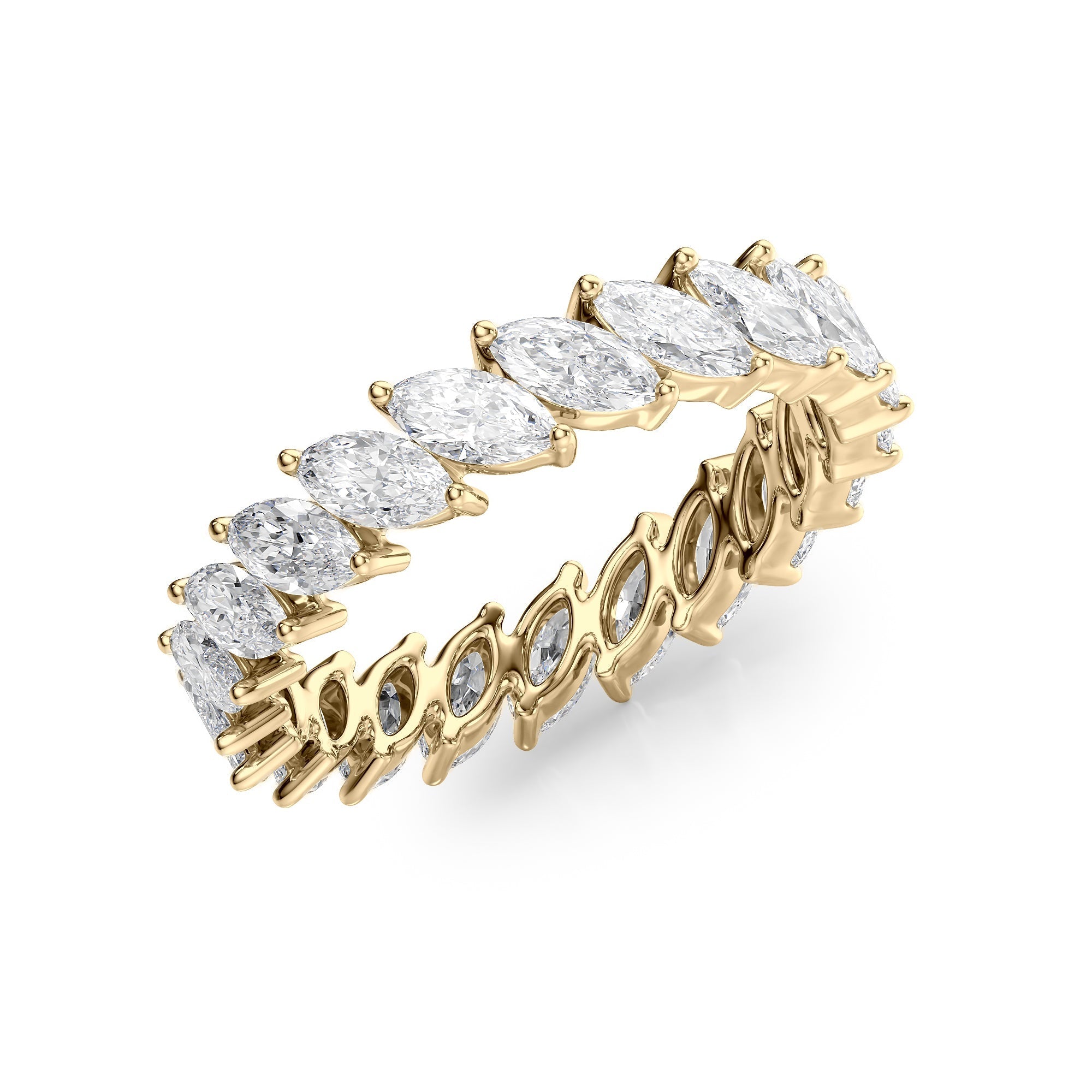 2ct Ysolde Marquise Cut Moissanite Ring - Gold