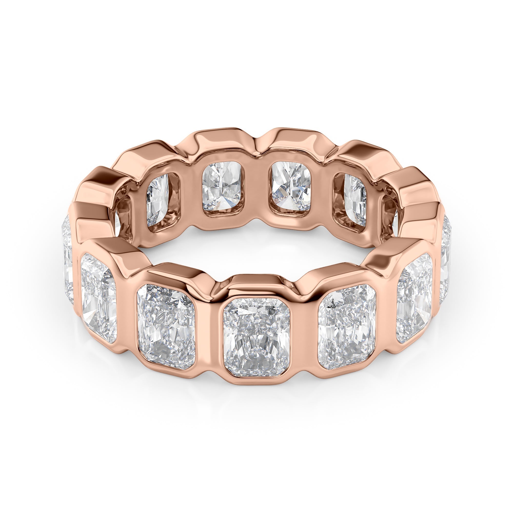 5ct Vida Round Cut Moissanite Ring - Rose Gold