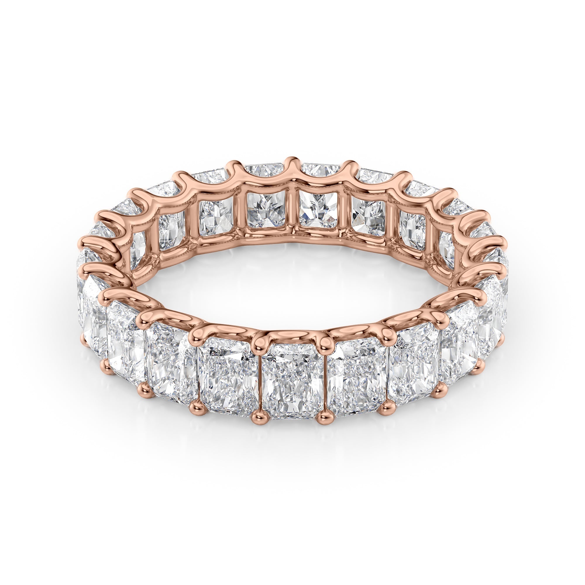 4ct Tobara Round Cut Moissanite Ring - Rose Gold