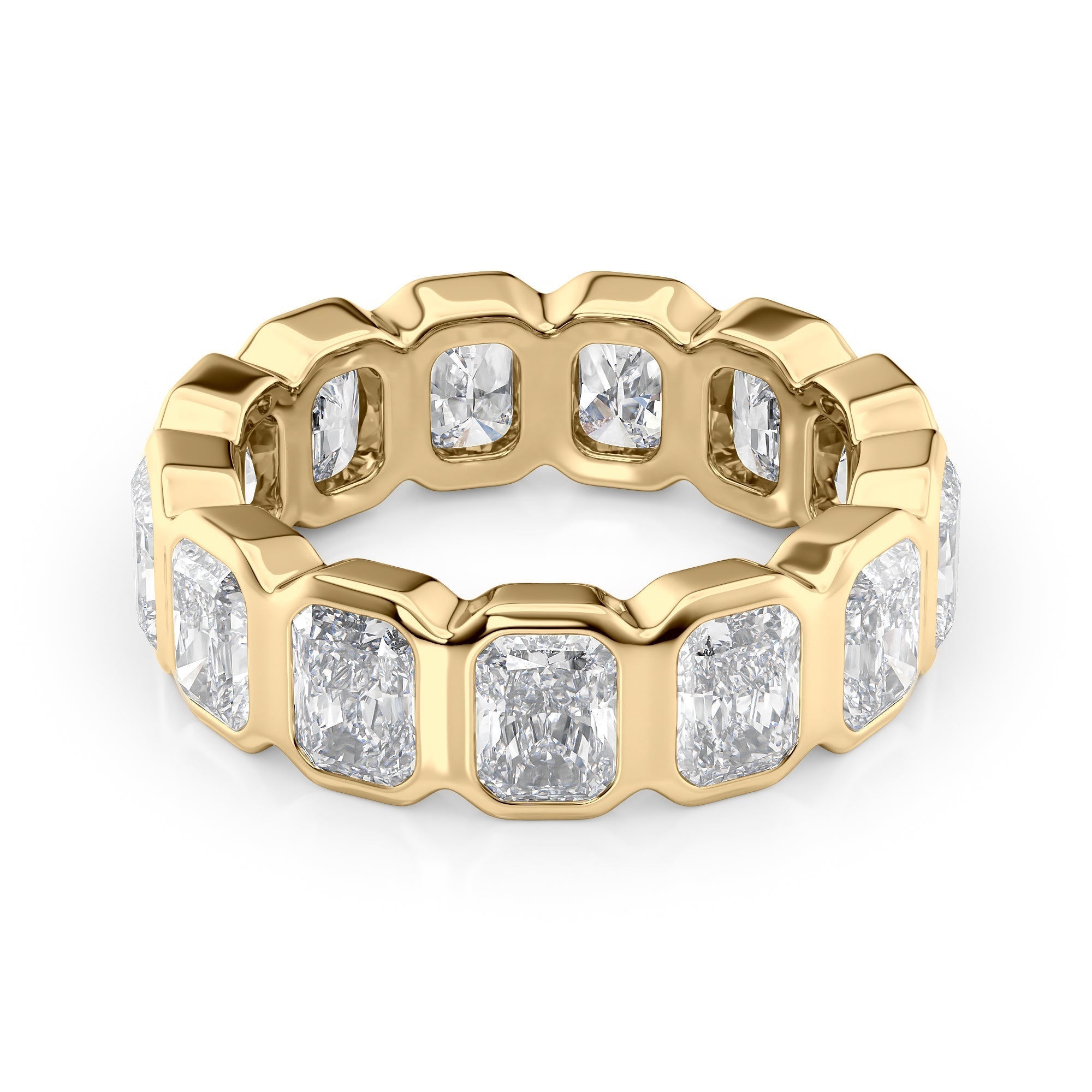 5ct Vida Round Cut Moissanite Ring - Gold