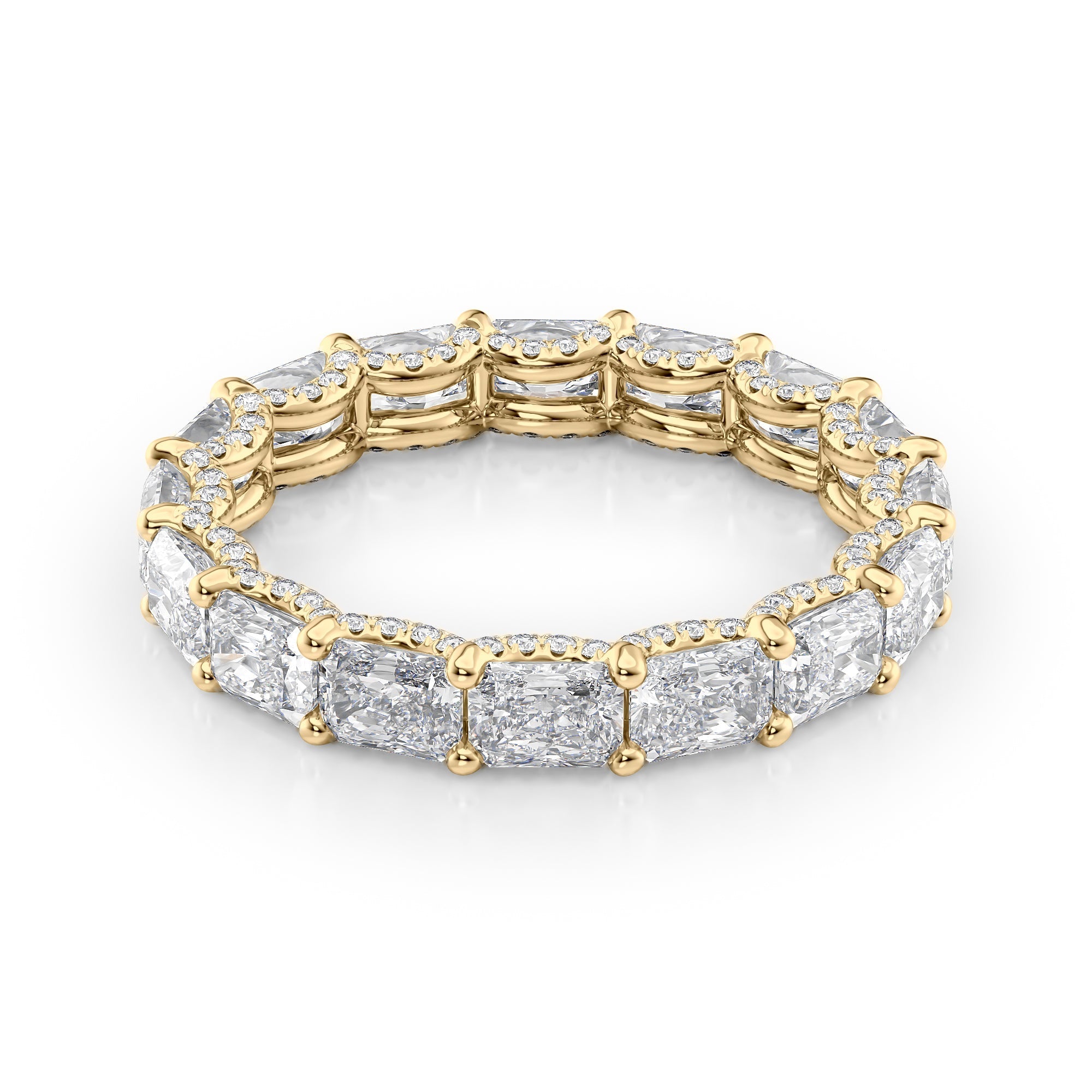 2.3ct Sirona Radiant Cut Moissanite Ring - Gold