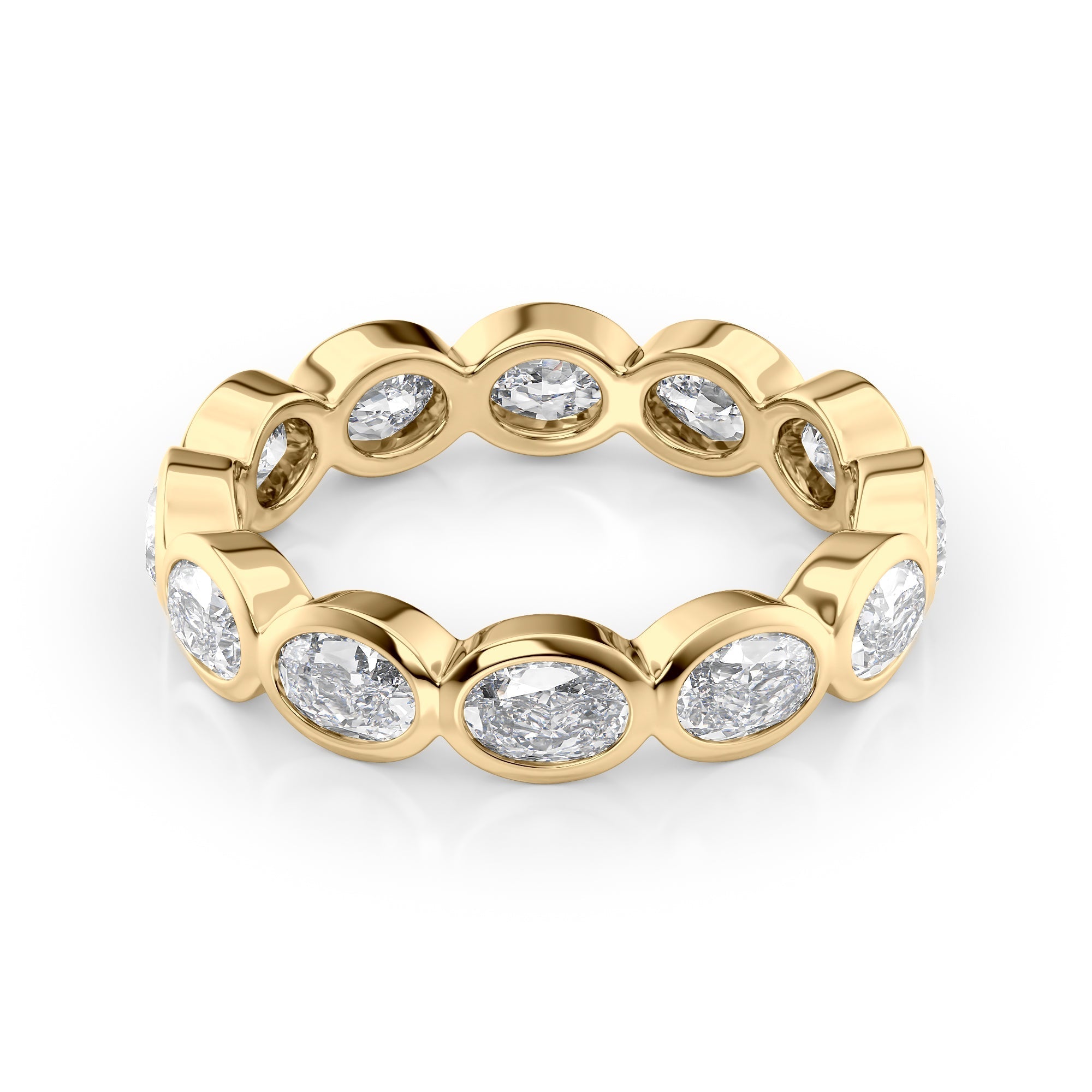 2.4ct Carandis Oval Cut Moissanite Ring - Gold