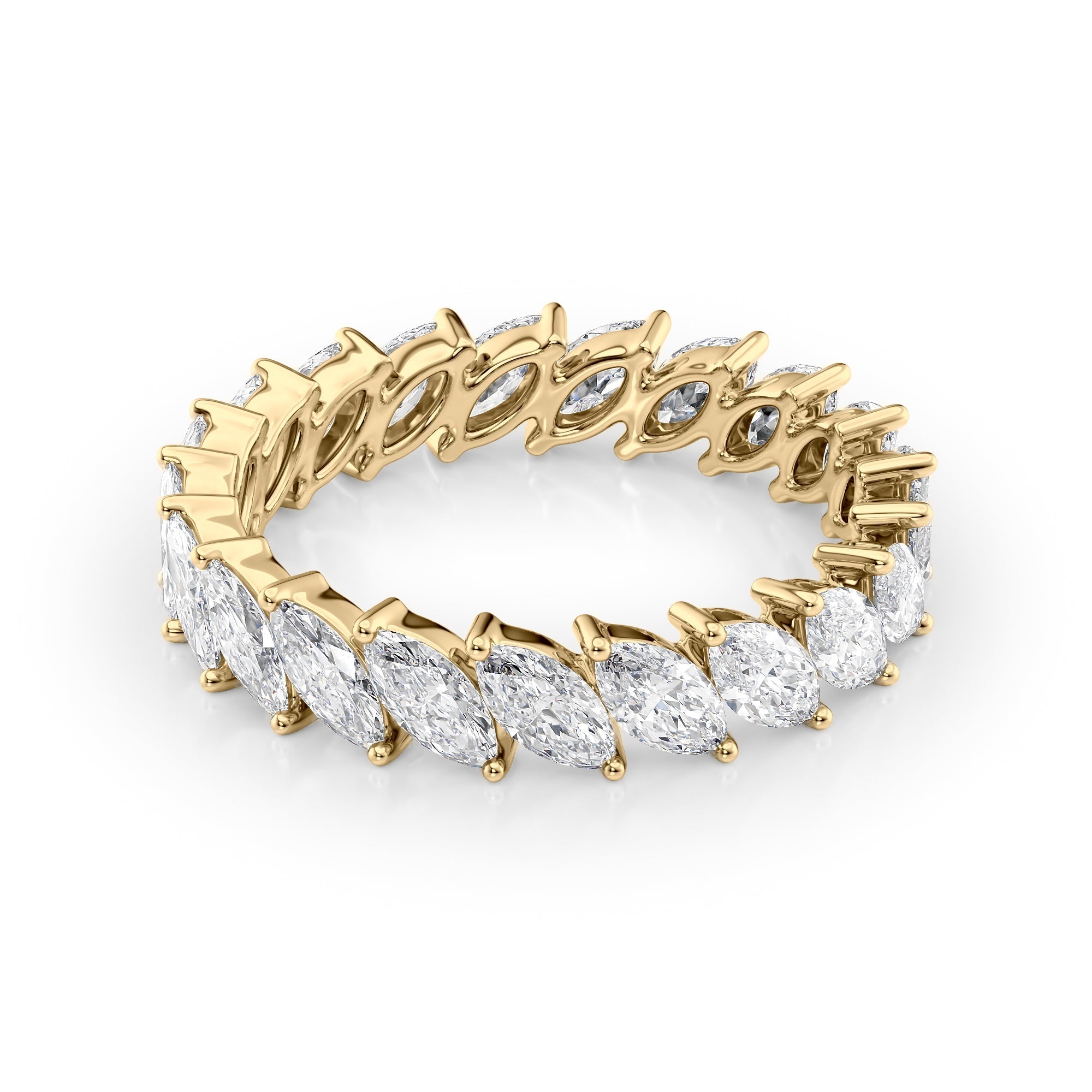 2ct Ysolde Marquise Cut Moissanite Ring - Gold