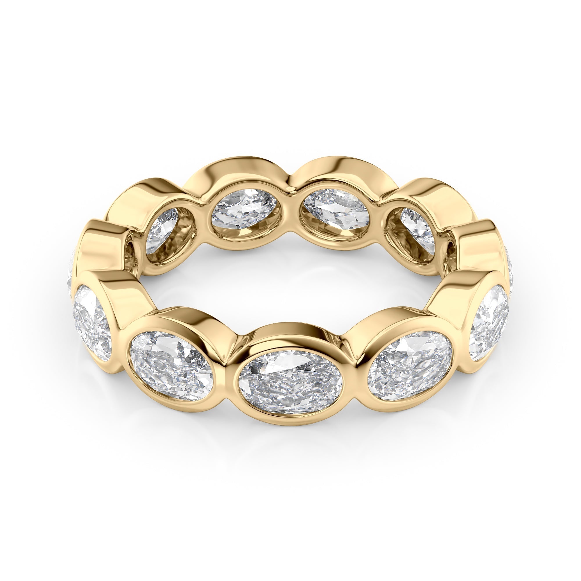 3.3ct Kendra Oval Cut Moissanite Ring - Gold