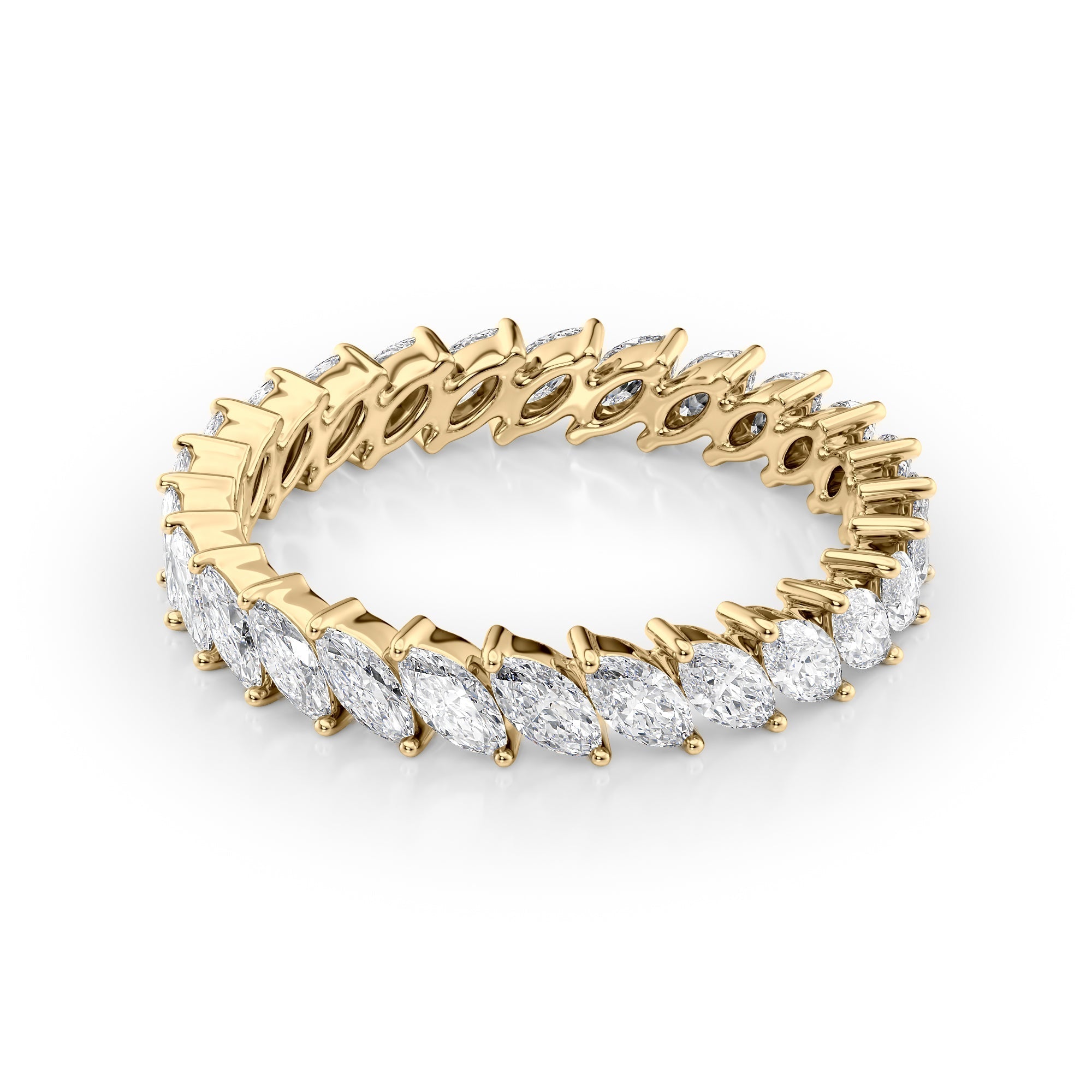 1.5ct Palara Marquise Cut Moissanite Ring - Gold