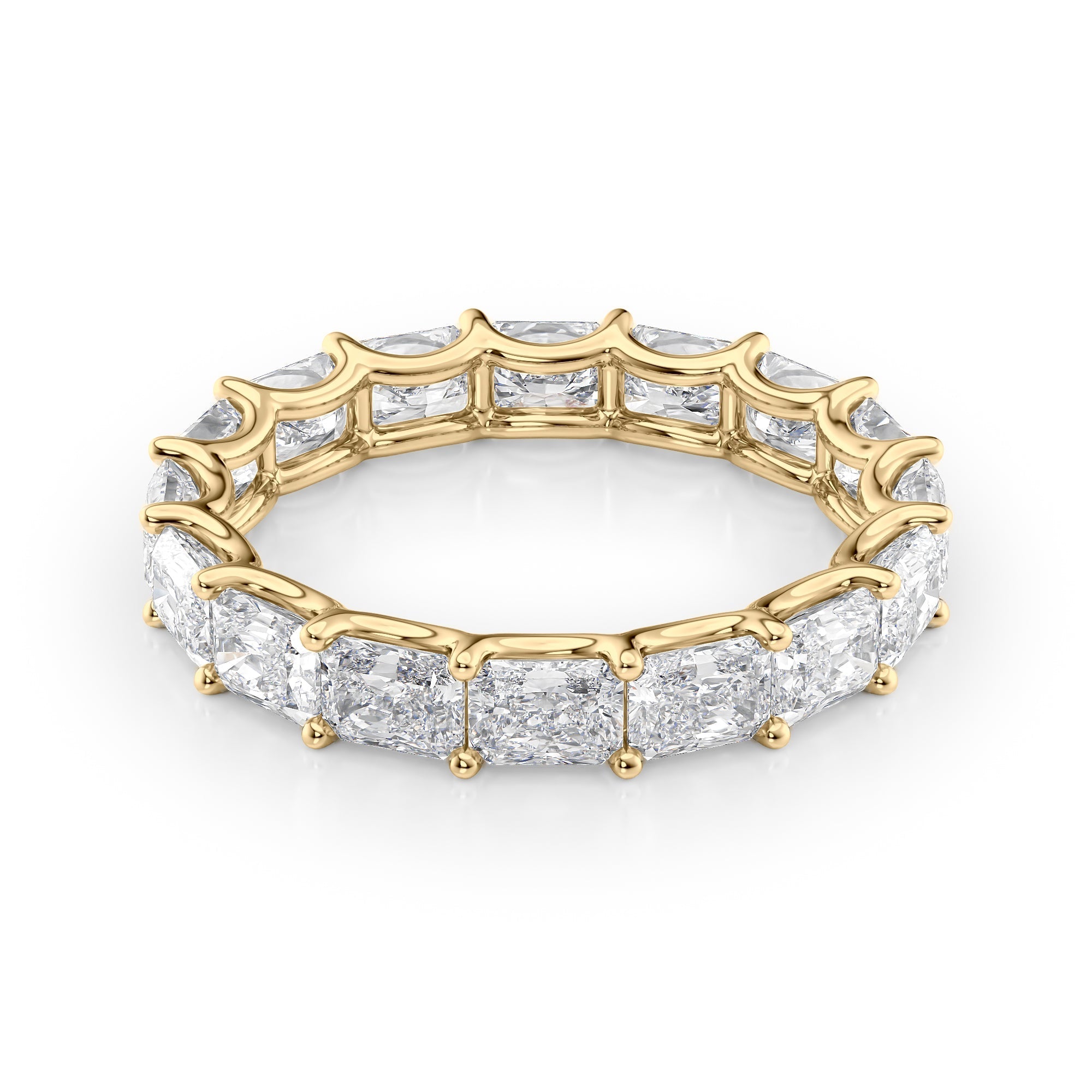 2ct Sarina Radiant Cut Moissanite Ring - Gold