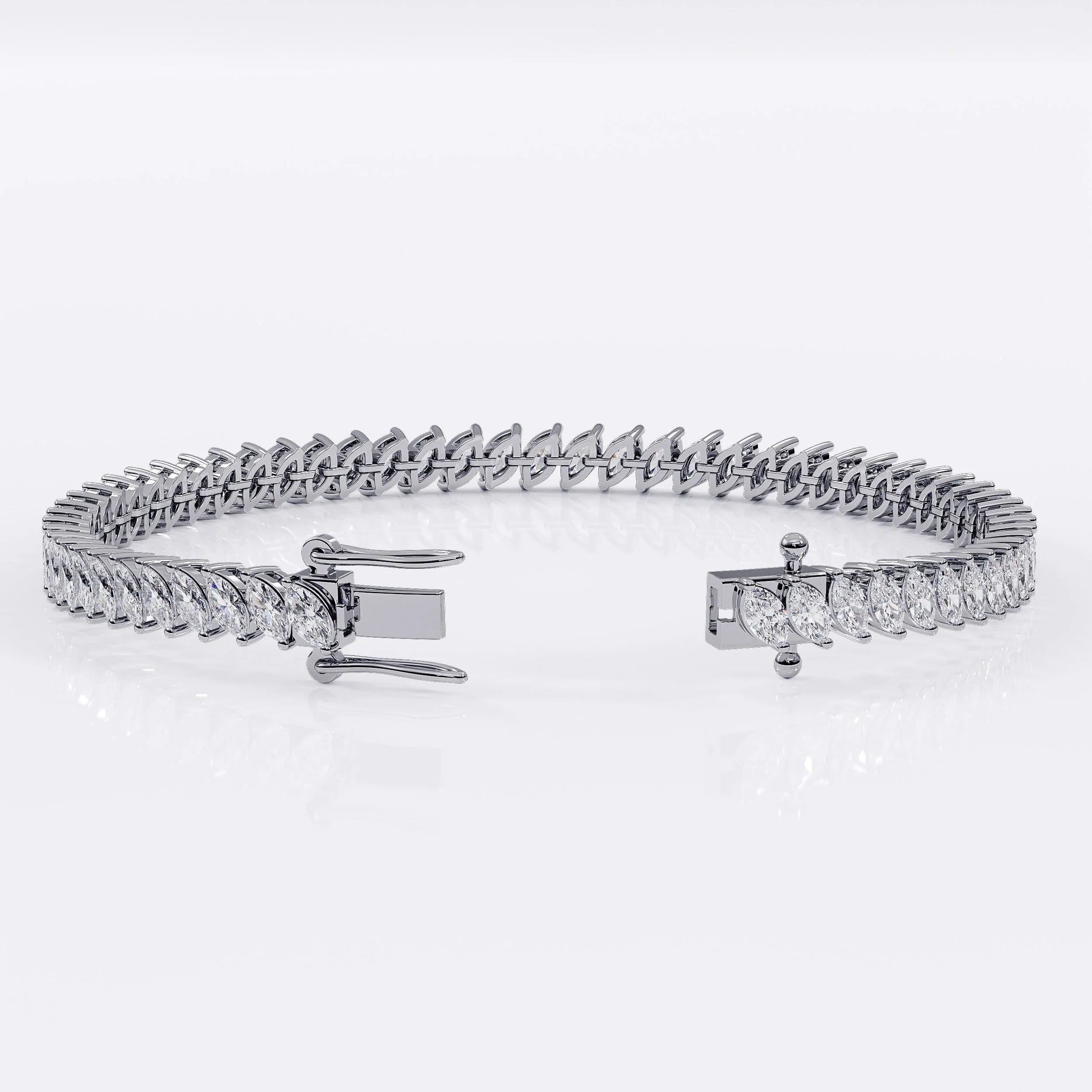 Silver_Diamond_Tennis_Bracelet La Stella Jewels