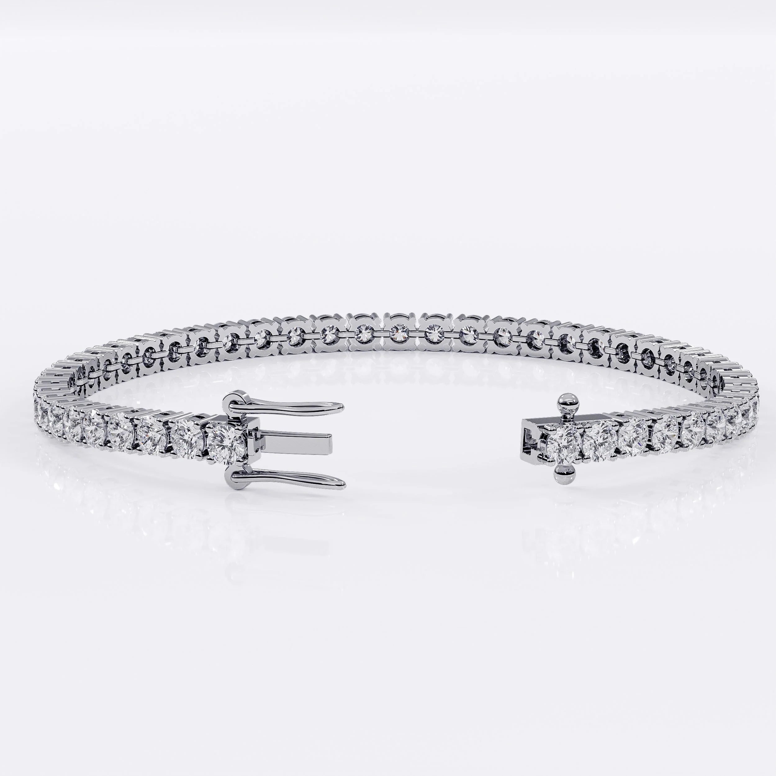 Diamond Tennis Bracelet for Women - 3mm (925 Sterling Silver) - La Stella Jewels