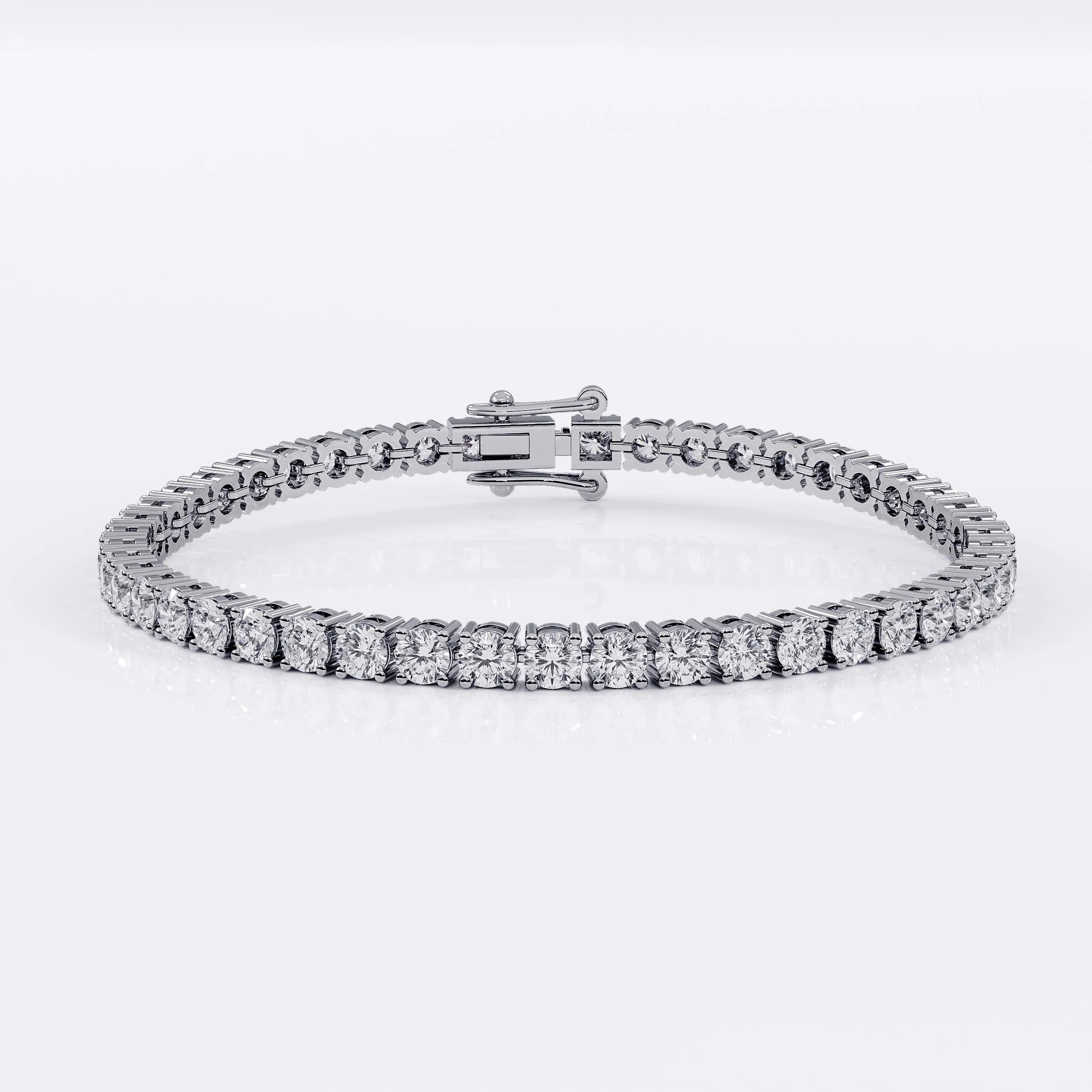 Diamond Tennis Bracelet for Women - 3mm (925 Sterling Silver) - La Stella Jewels