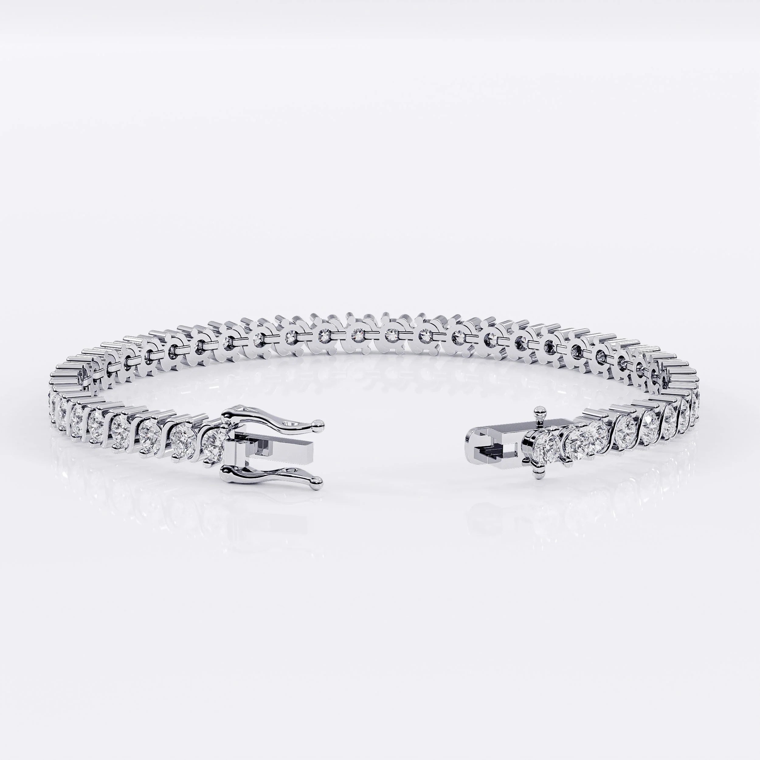 Tennis_bracelet_diamonds_Silver (925 Sterling Silver) La Stella Jewels