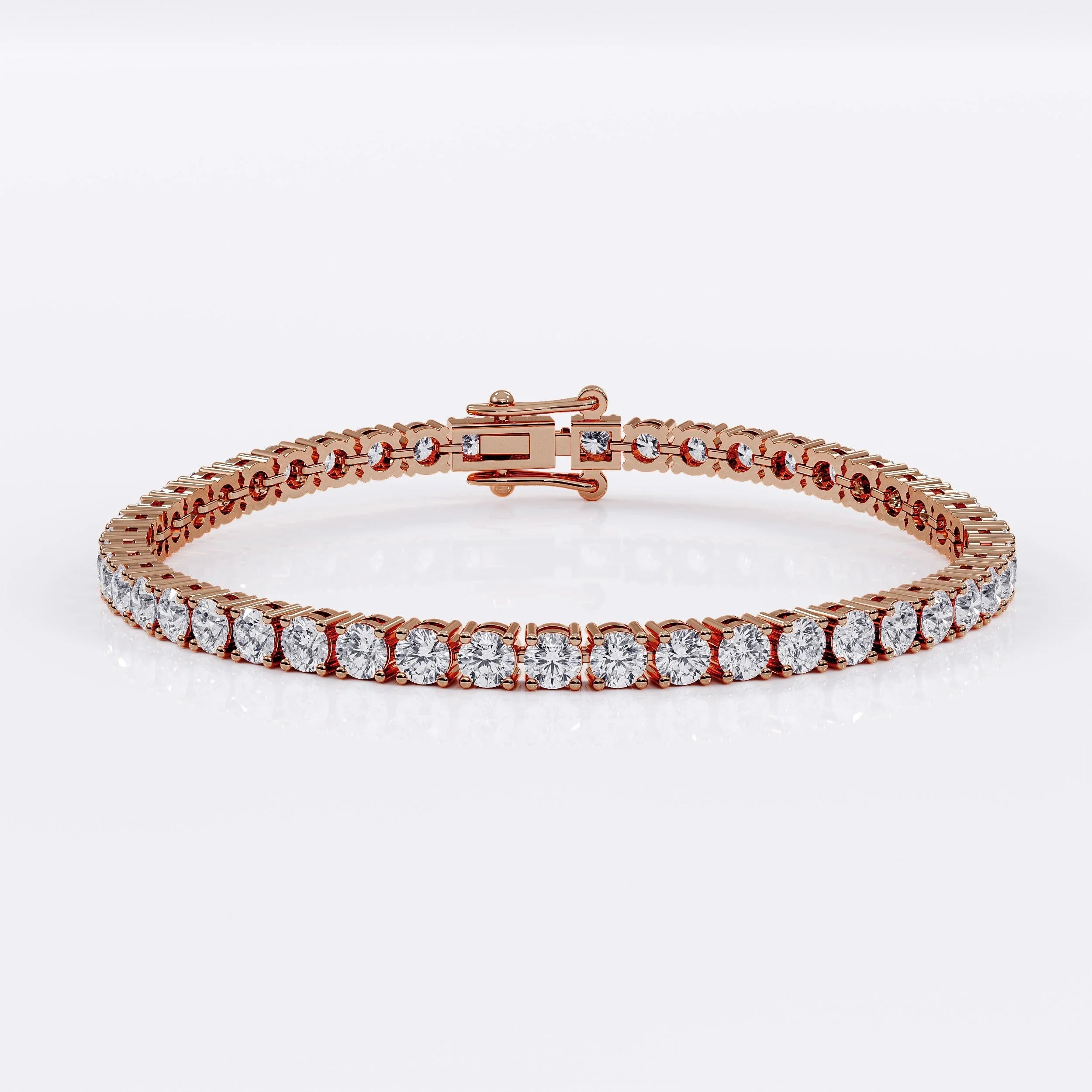 Diamond Tennis Bracelet for Women - 3mm (925 Sterling Silver) - La Stella Jewels