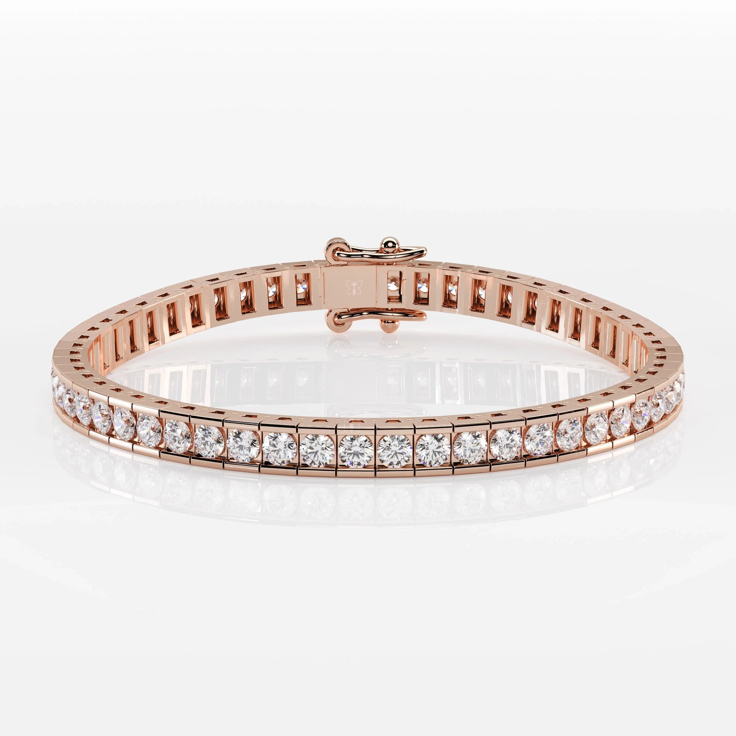 Round Bezel Tennis Bracelet For Women La Stella Jewels