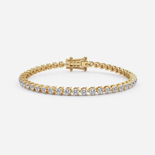 3 Prong Tennis Bracelet for Women (925 Sterling Silver) La Stella Jewels