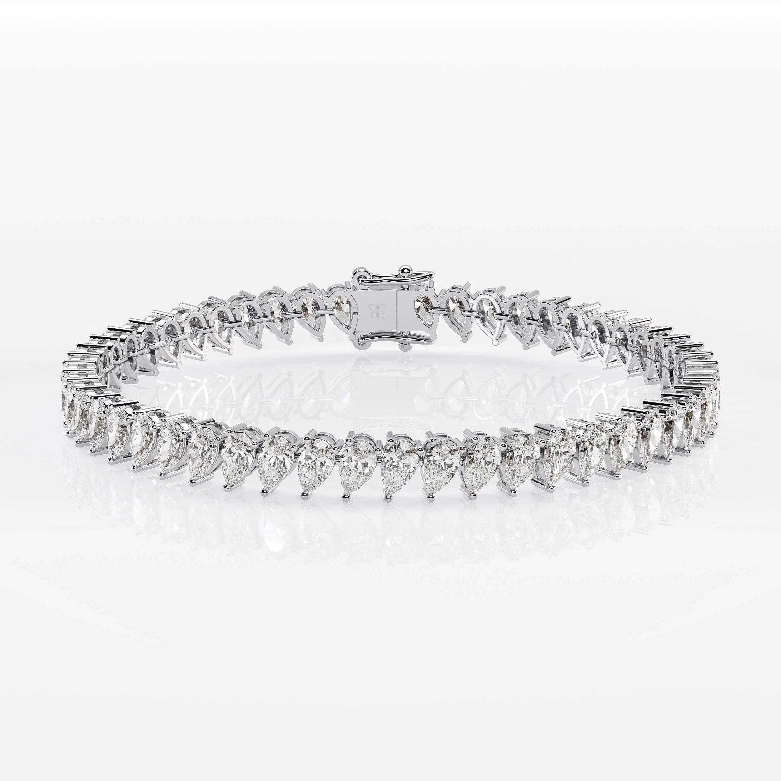 Pear Cut Diamond Tennis Bracelet For Women La Stella Jewels