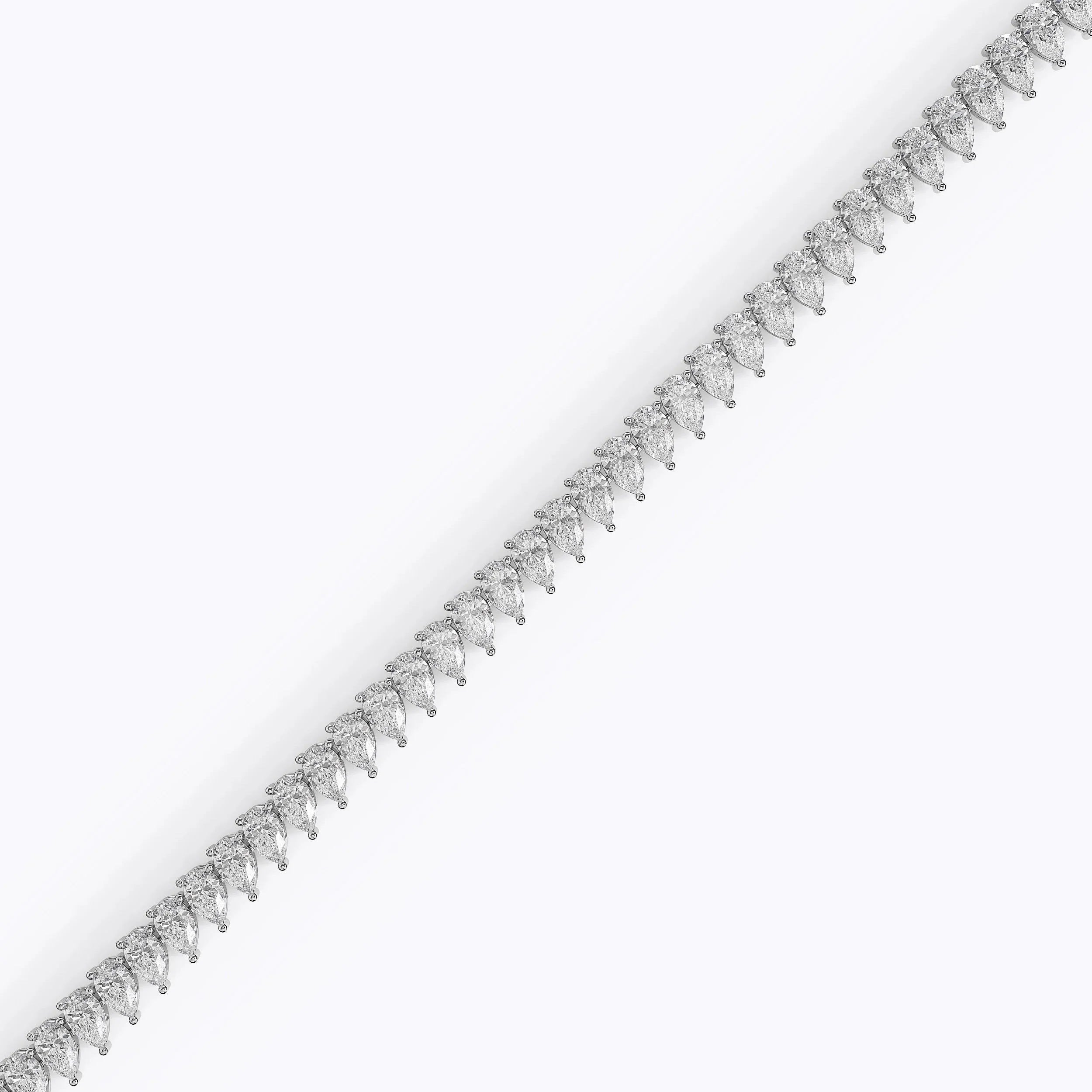 Pear Cut Diamond Tennis Bracelet For Women La Stella Jewels