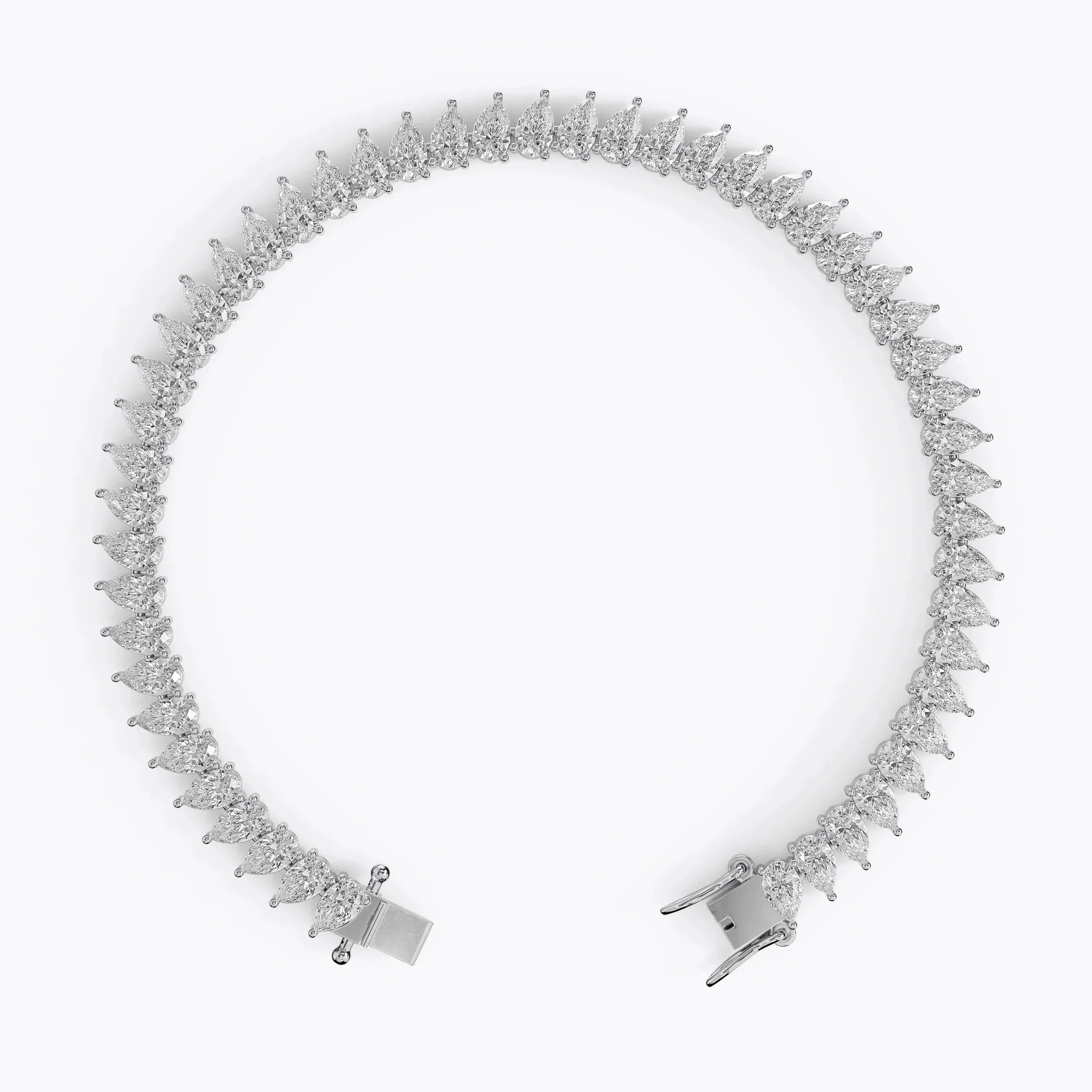 Pear Cut Diamond Tennis Bracelet For Women La Stella Jewels