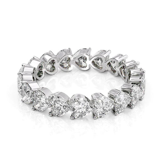 3ct Balara Heart Cut Moissanite Ring - Silver