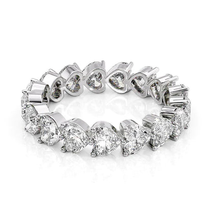 3.5ct Valara Heart Cut Moissanite Ring - Silver