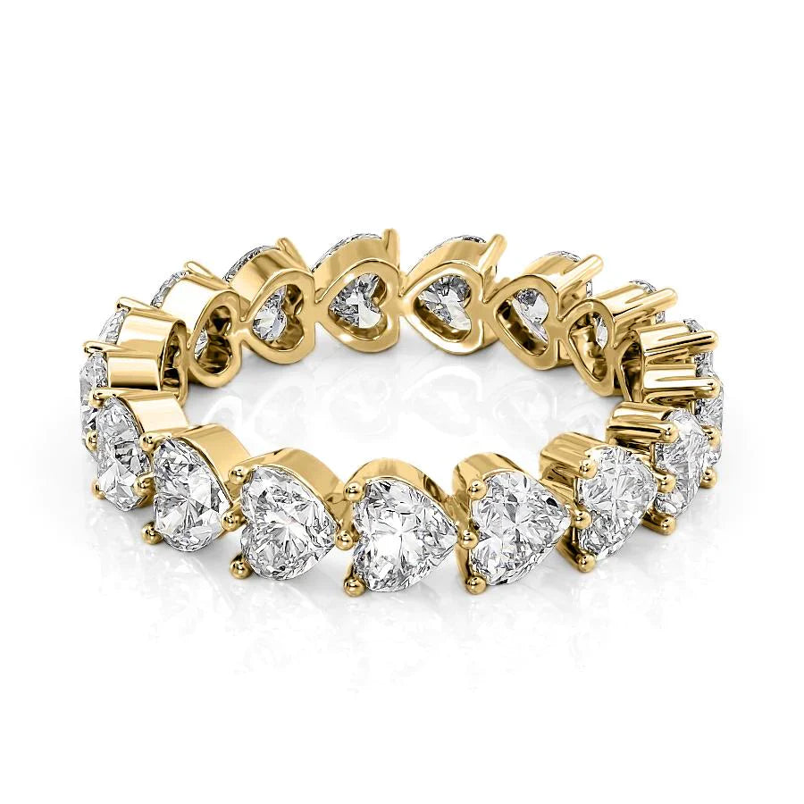 3.5ct Valara Heart Cut Moissanite Ring - Gold