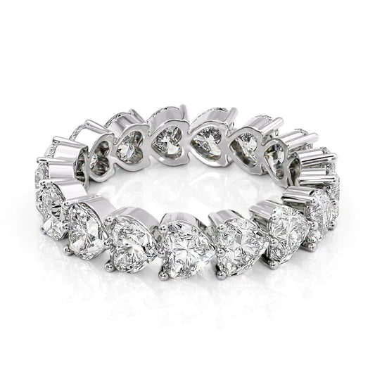 4.5ct Chryseis Heart Cut Moissanite Ring - Silver