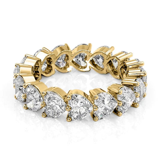 5.5ct Sabira Heart Cut Moissanite Ring - Gold