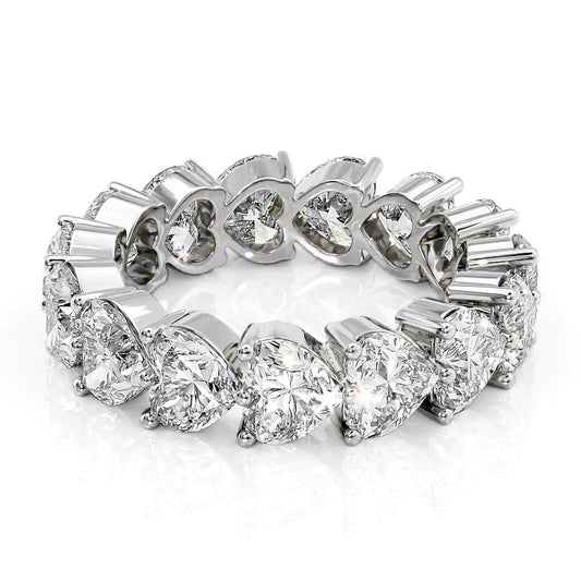 7ct Iracema Heart Cut Moissanite Ring - Silver