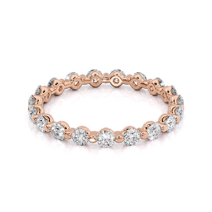 1ct Emilinda Round Cut Moissanite Ring - Rose Gold