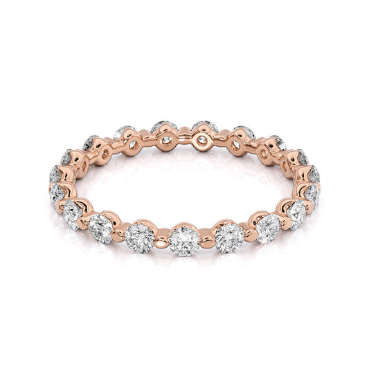 1ct Emilinda Round Cut Moissanite Ring - Rose Gold