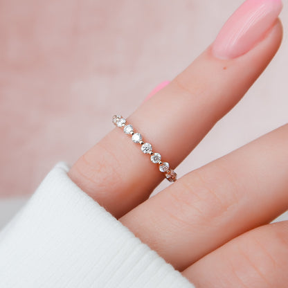 1ct Emilinda Round Cut Moissanite Ring - Rose Gold