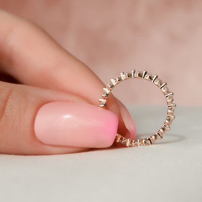 1ct Emilinda Round Cut Moissanite Ring - Rose Gold