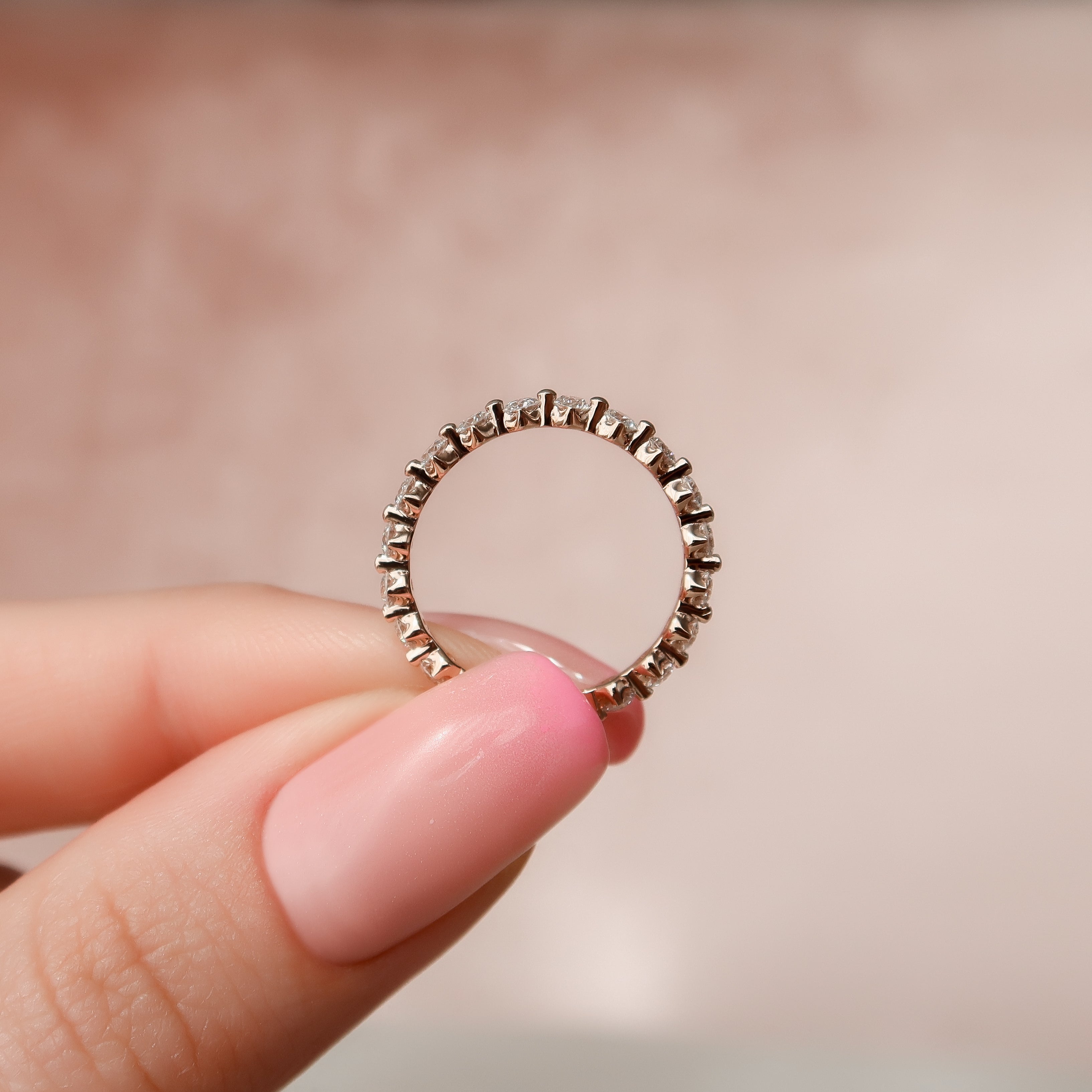 1ct Emilinda Round Cut Moissanite Ring - Rose Gold