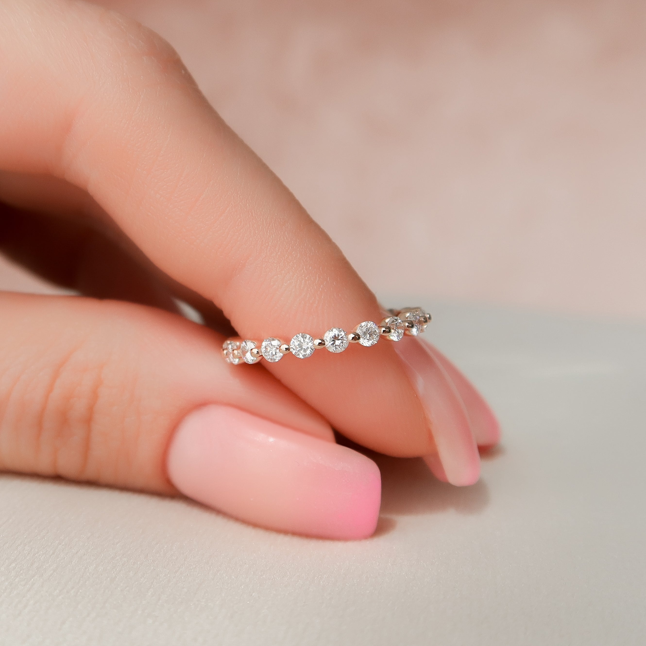 1ct Emilinda Round Cut Moissanite Ring - Rose Gold