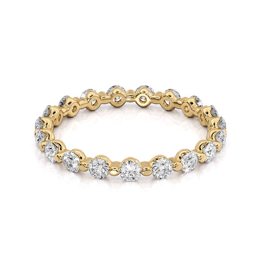 1ct Emilinda Round Cut Moissanite Ring - Gold