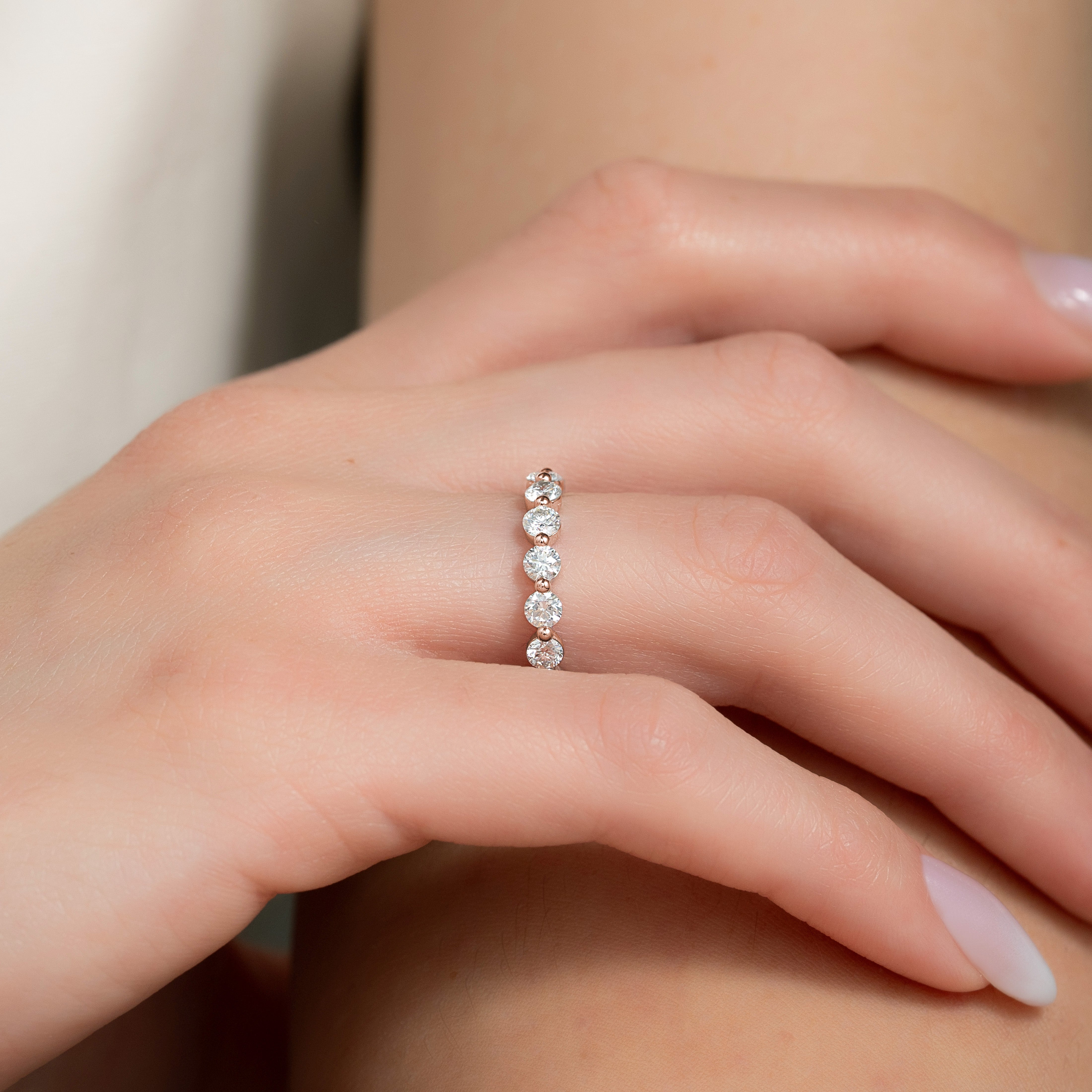 1.5ct Ayiana Round Cut Moissanite Ring - Rose Gold