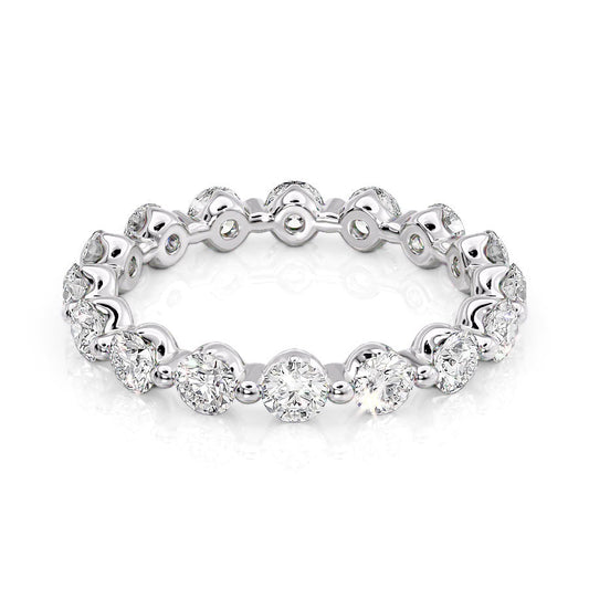 1.5ct Ayiana Round Cut Moissanite Ring - Silver
