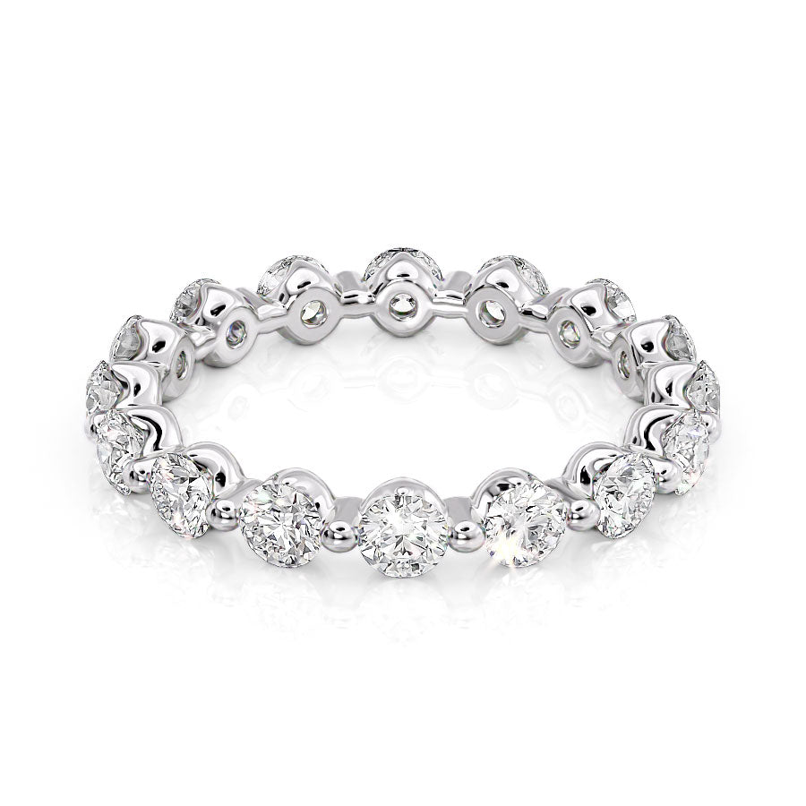 1.5ct Ayiana Round Cut Moissanite Ring - Silver